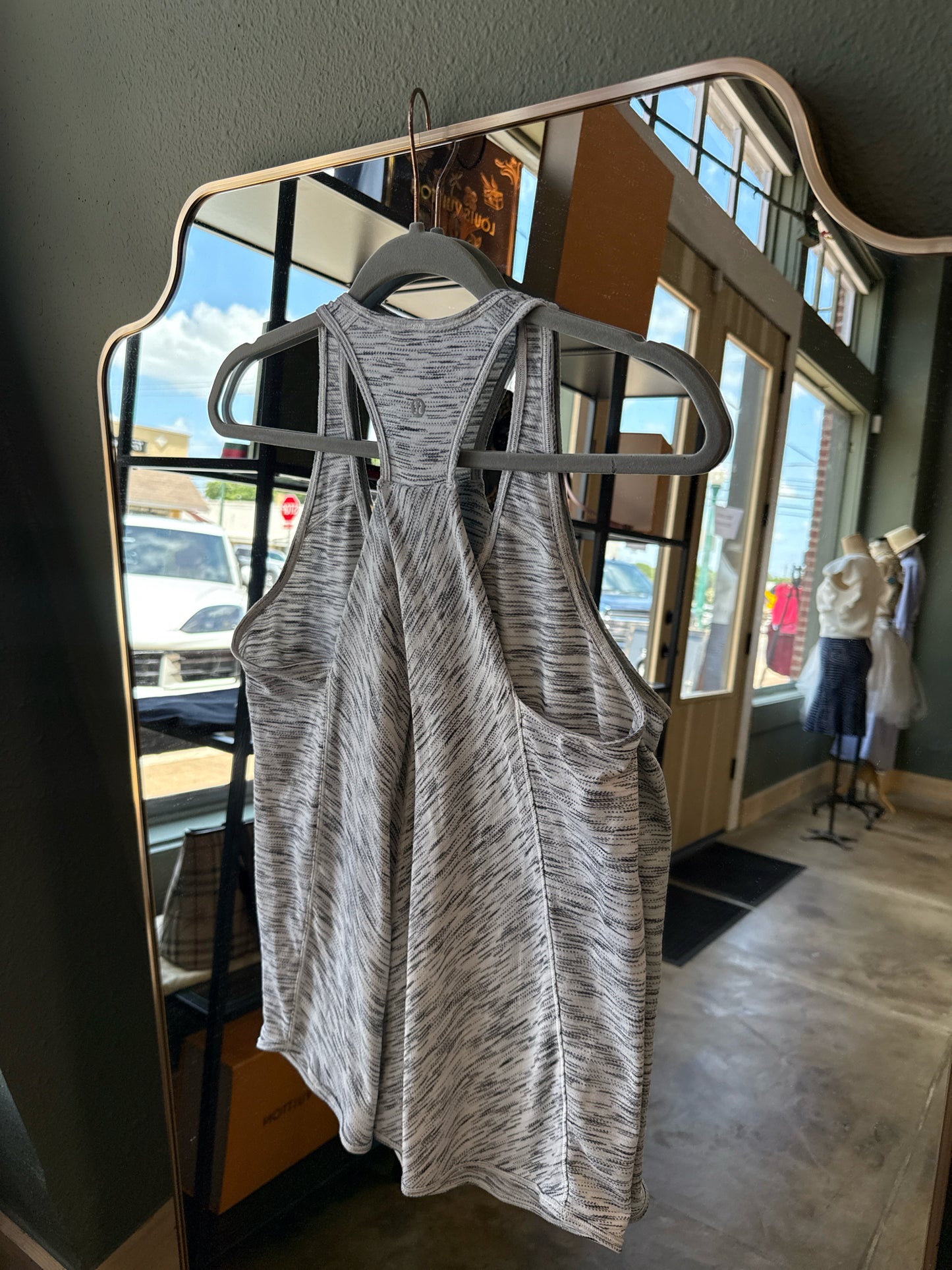 Lululemon White/Gray Tanks
