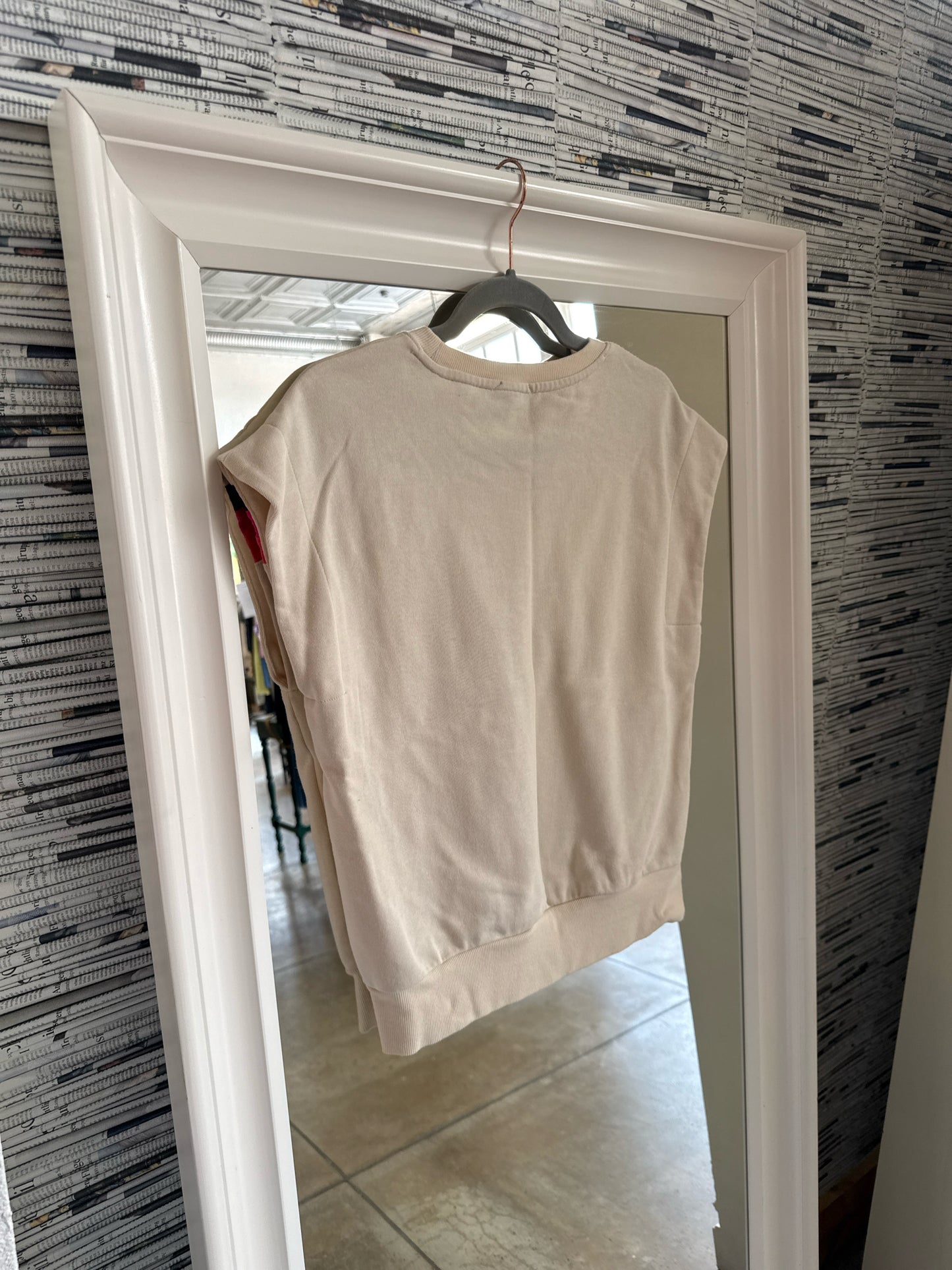 EVEREVE Size S Cream/multi Top