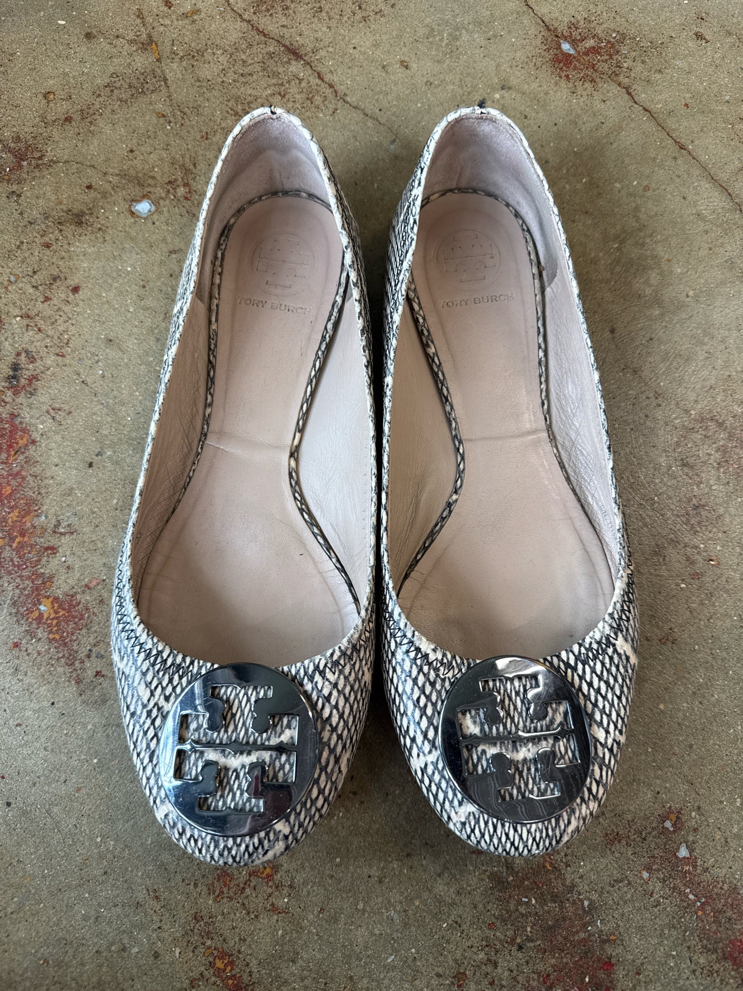 Tory Burch Shoe Size 9.5 Gray/Multi Flats