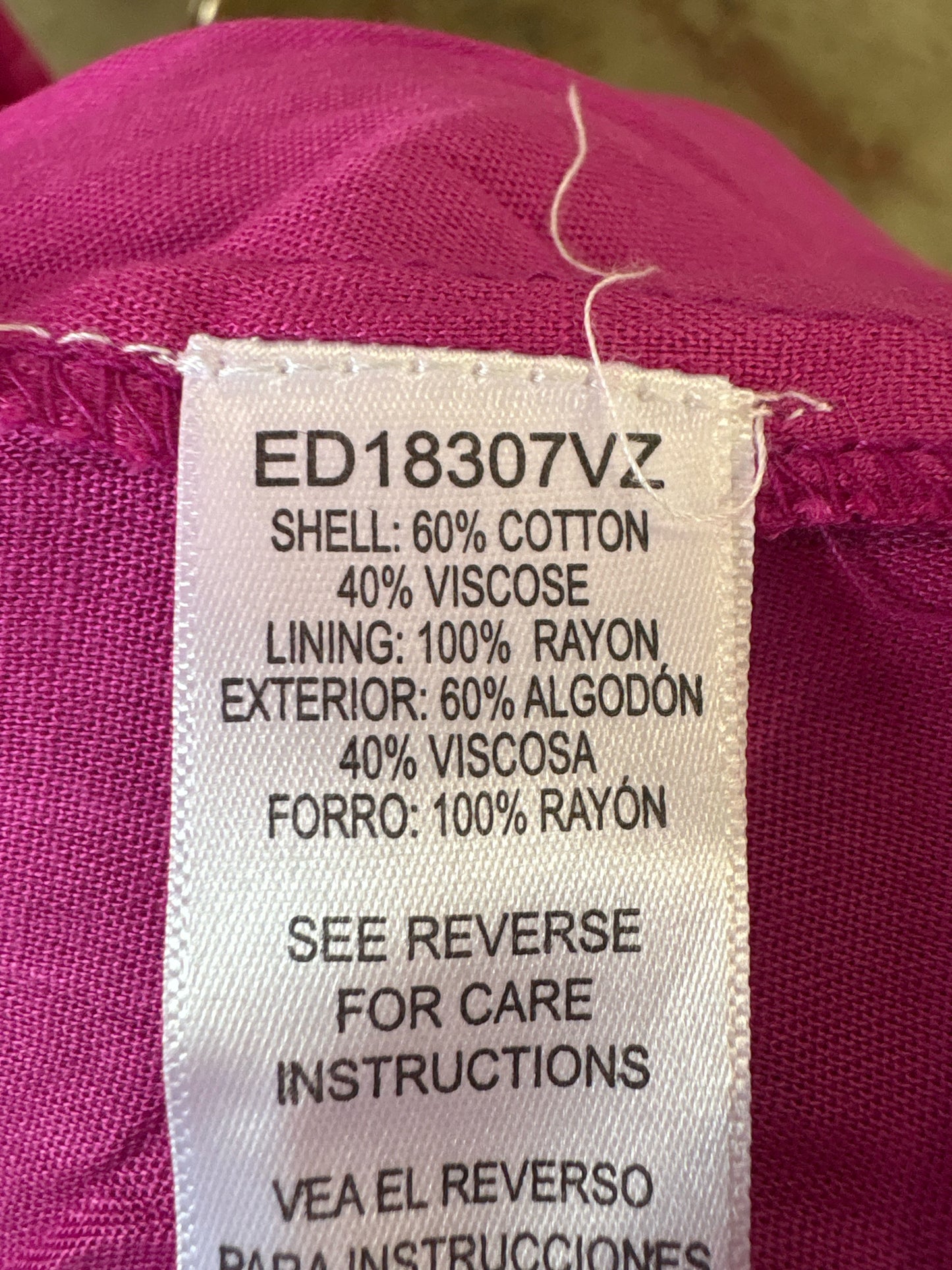 En Creme Size M Pink Dress