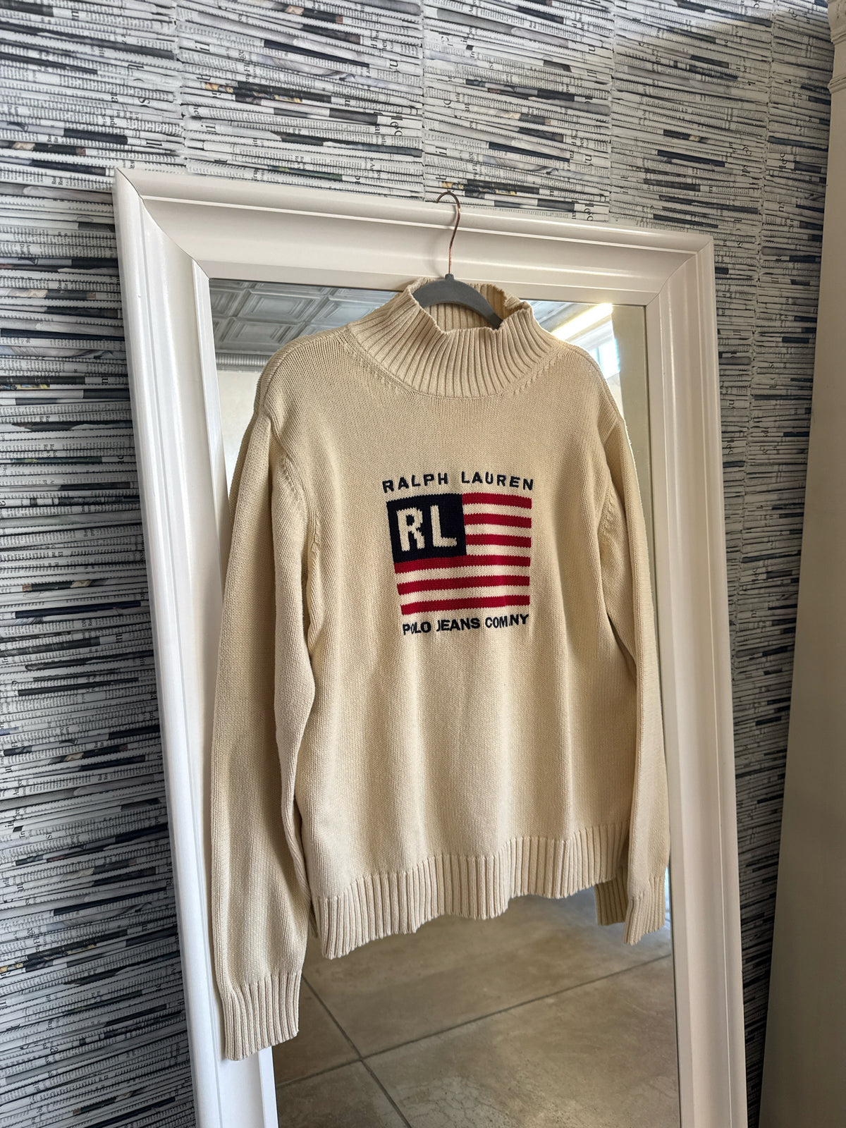Ralph Lauren Size XL Cream Sweater