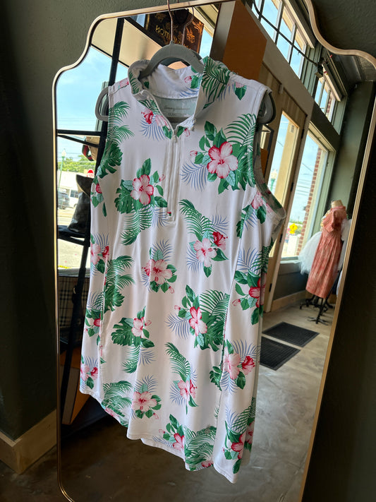 Tommy Bahama Size L white + multi Dress