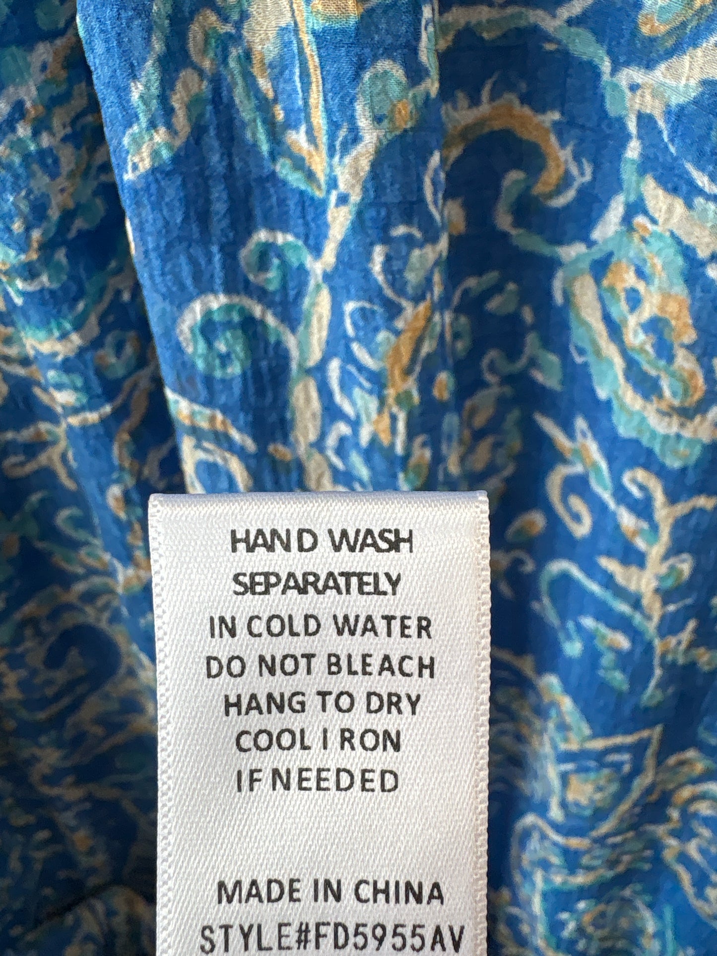 Pink Moon Bay Size L blue + multi Dress