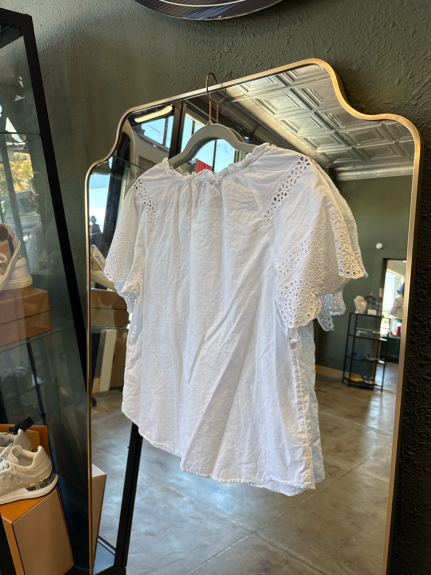 TALBOTS Size MP White Top