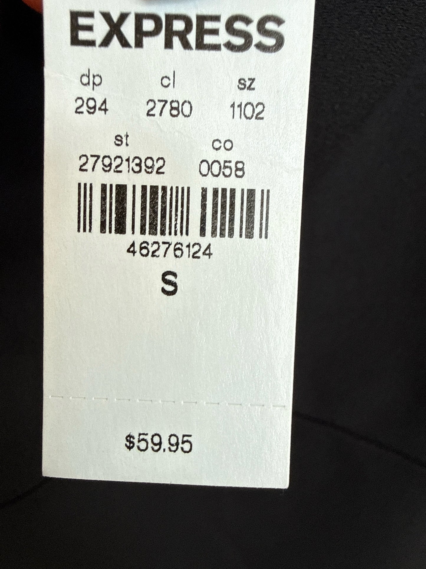 EXPRESS Size S Black Dress
