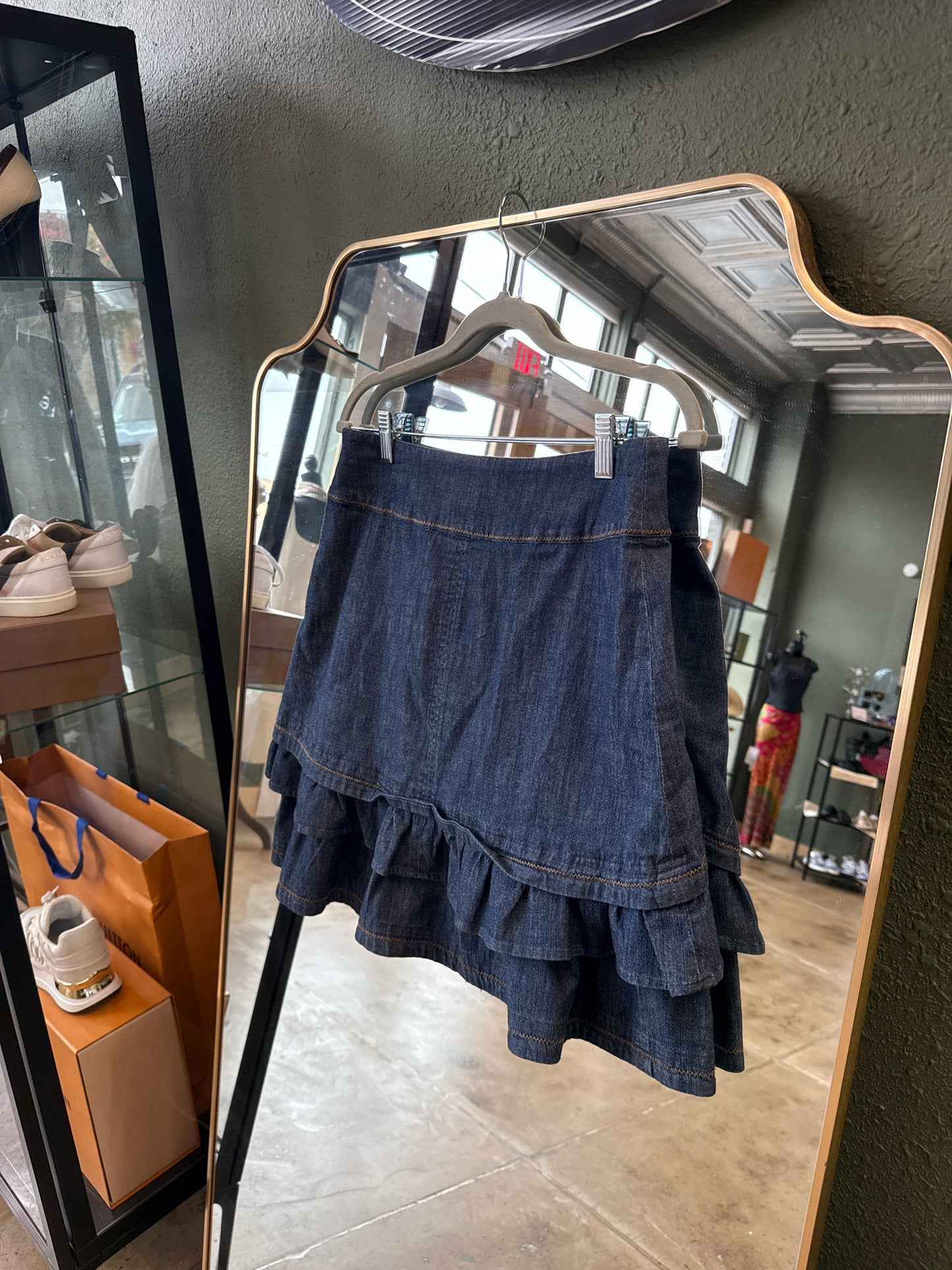 Tasha Polizzi Size S Denim Skirt