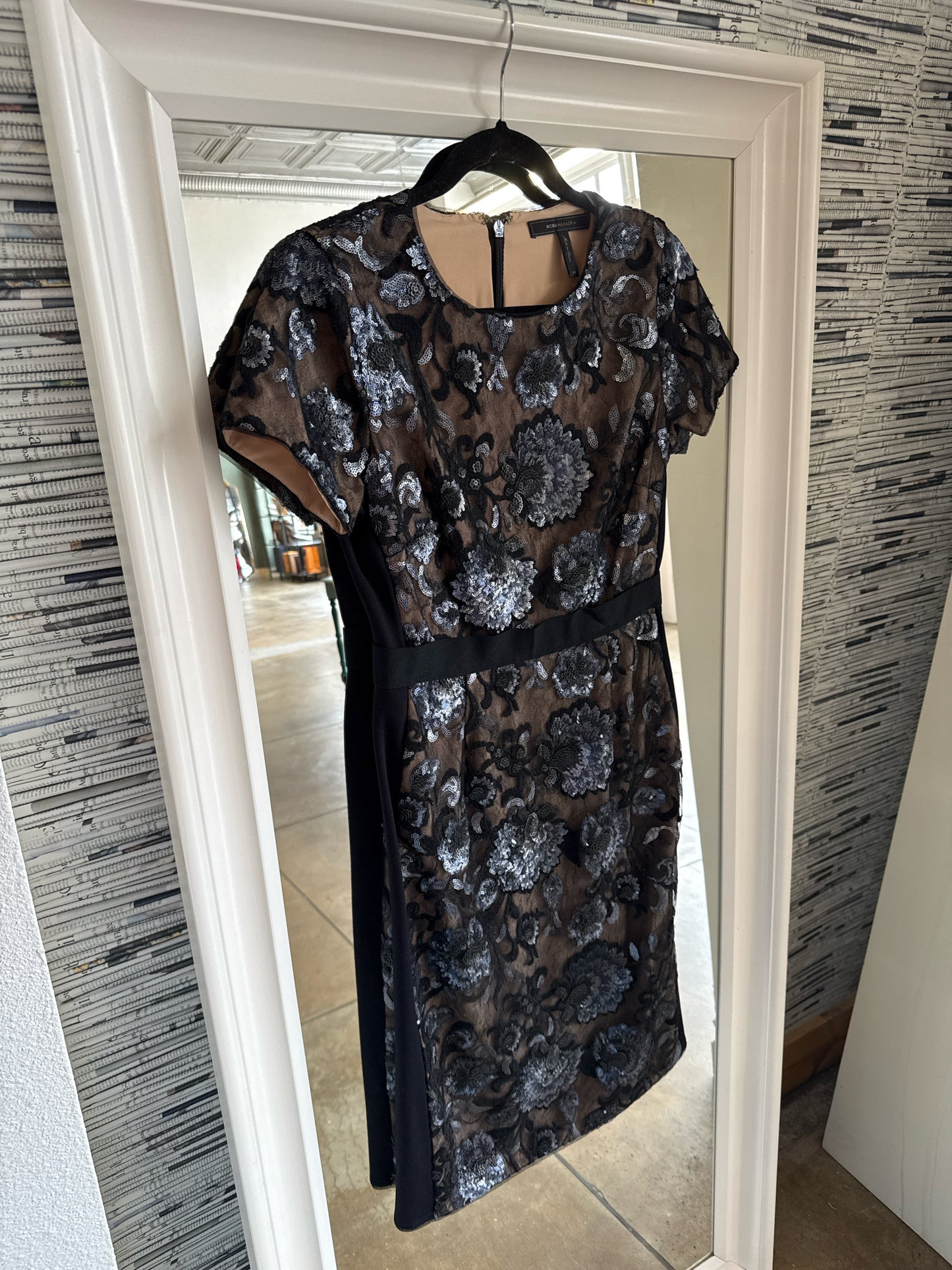 BCBG Maxazria Size 8 Black Lace Dress