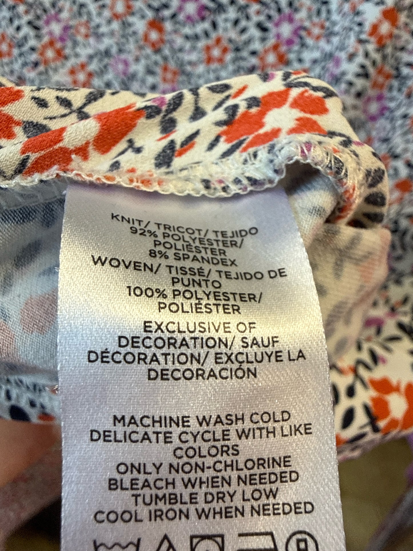 ANN TAYLOR Size LP Red/Pink Top