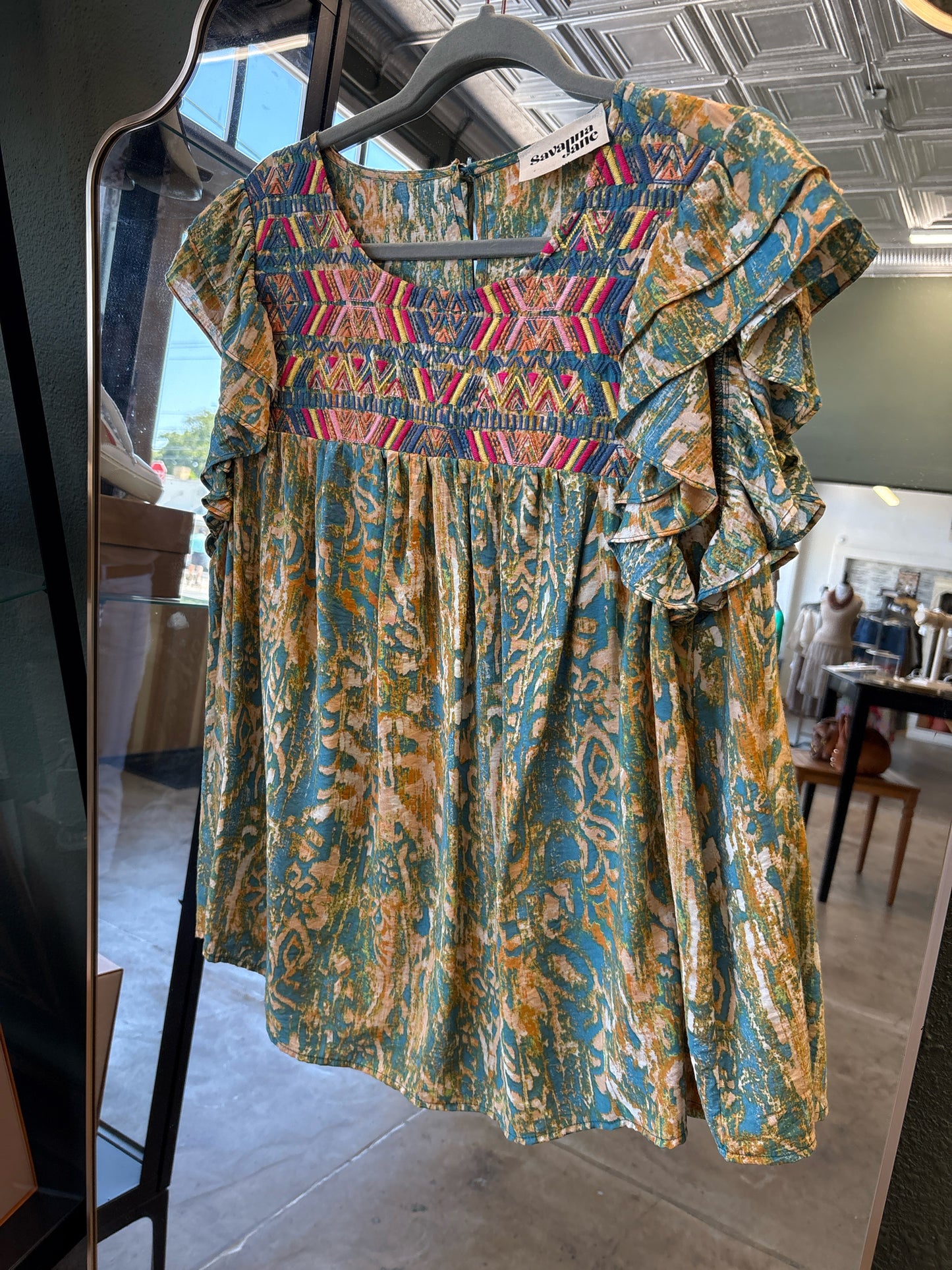 Savanna Jane Size 1X multi Top