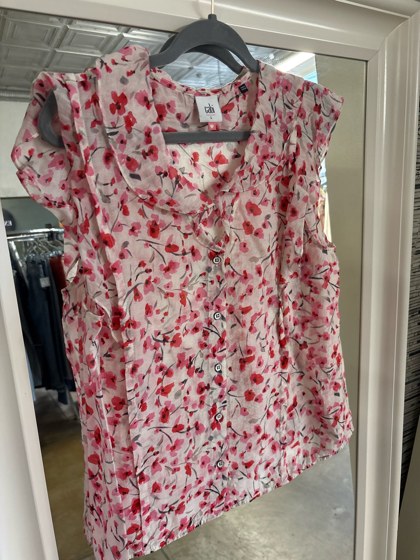 Cabi Size L Pink Top
