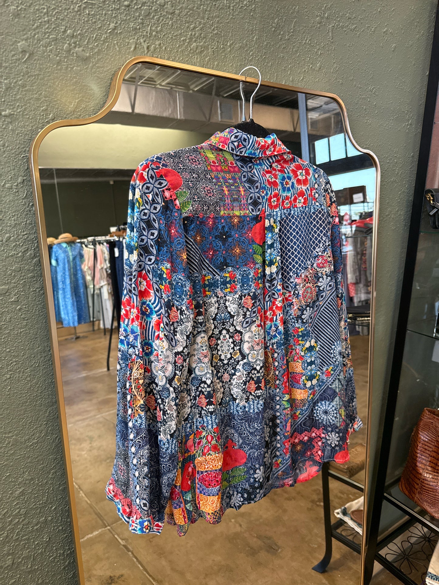 Blue/Red Top