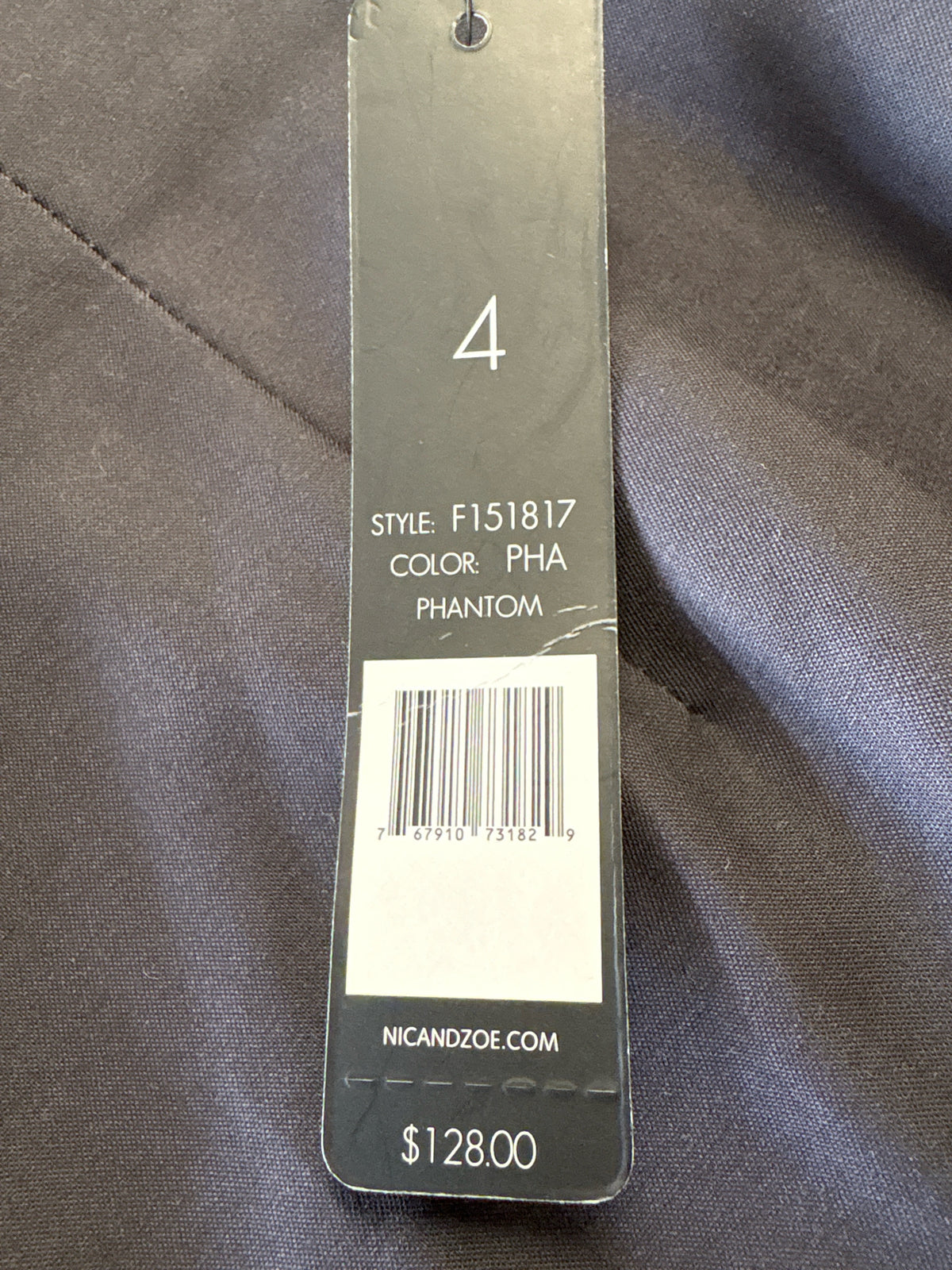 nic & zoe Size 4 Dark Gray Pants