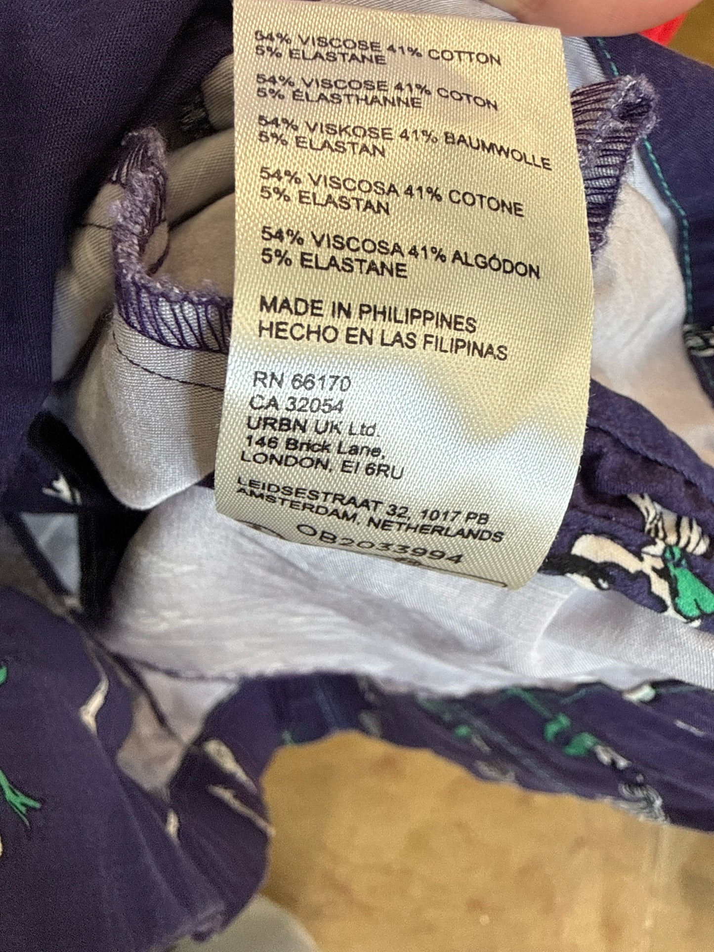 Maeve Size S Navy/Green Dress