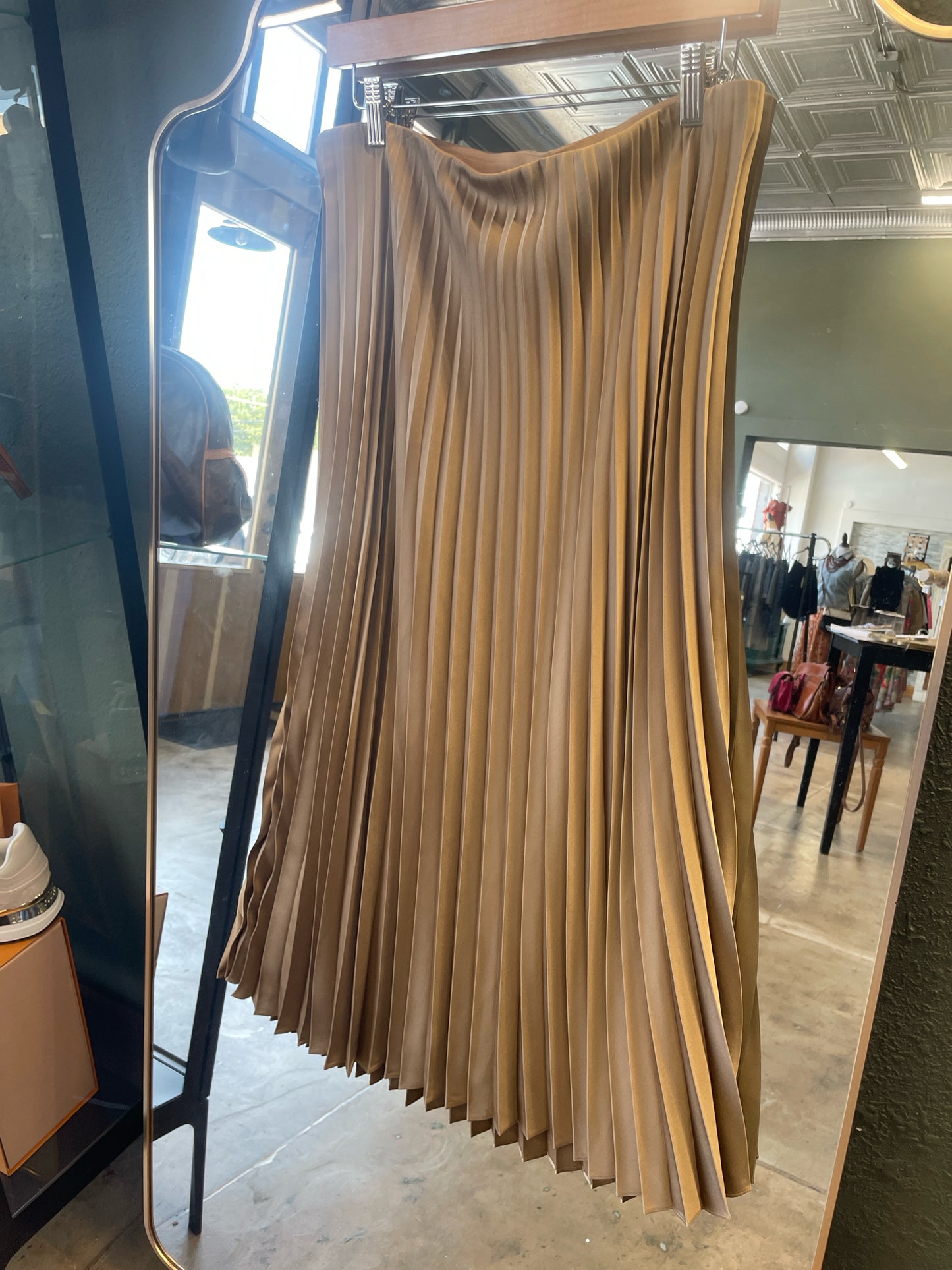 Jcrew Size M Gold Skirt