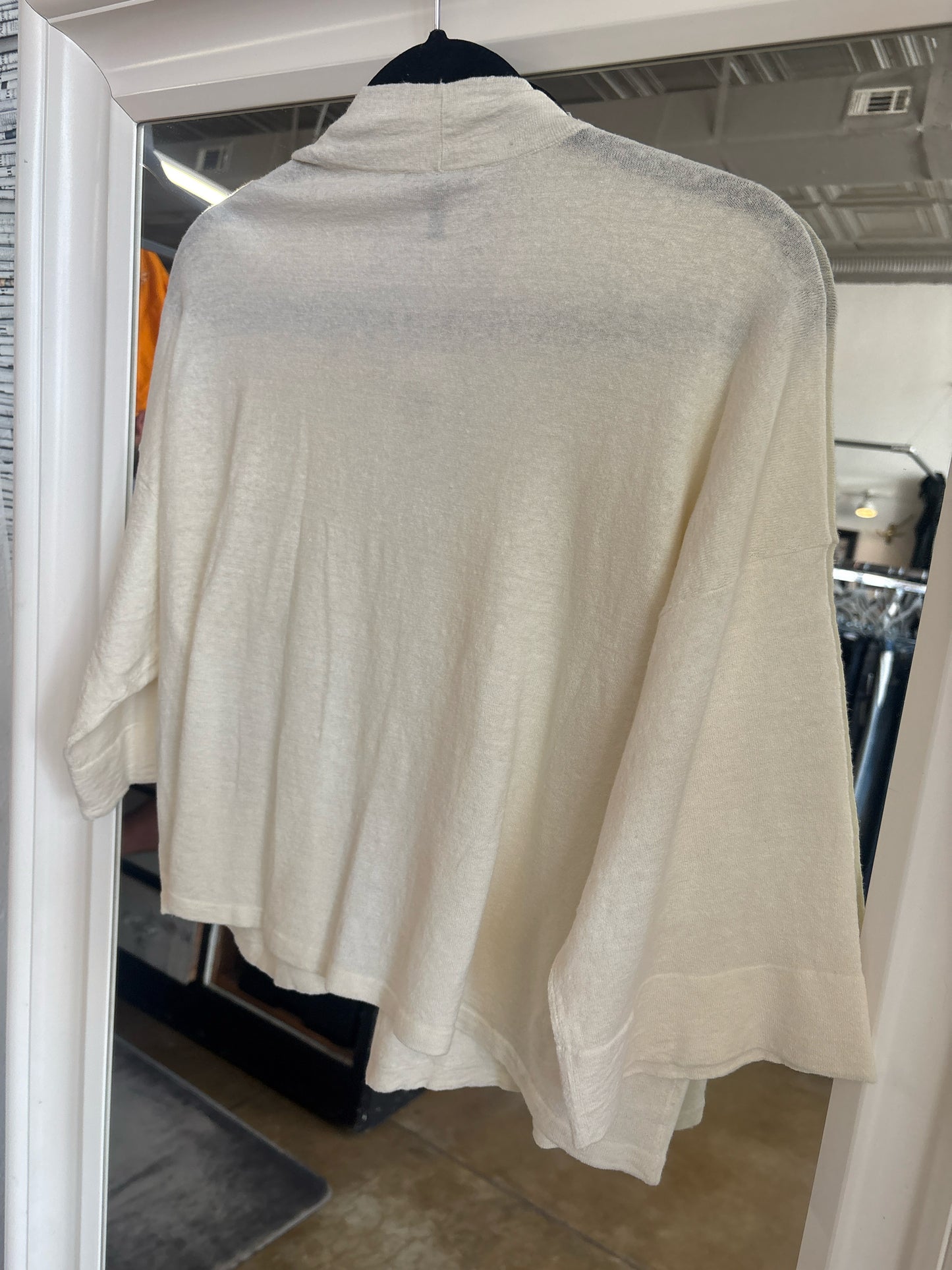 EILEEN FISHER Size S/M Ivory Cardigan