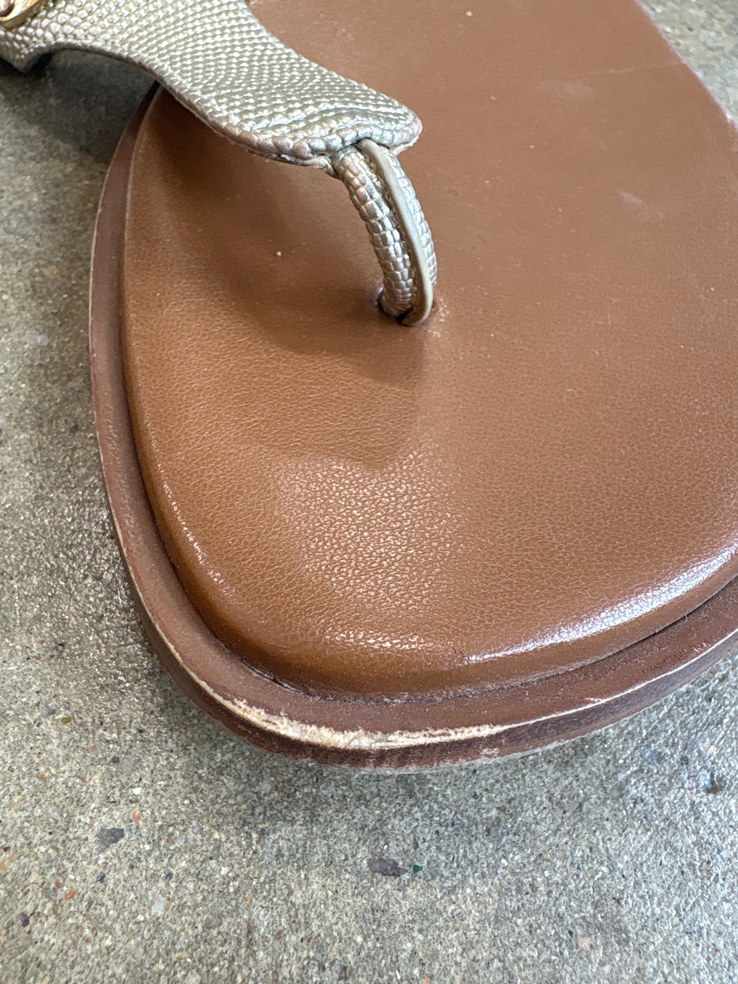 MICHAEL KORS Shoe Size 8 Gold/Brown Sandals