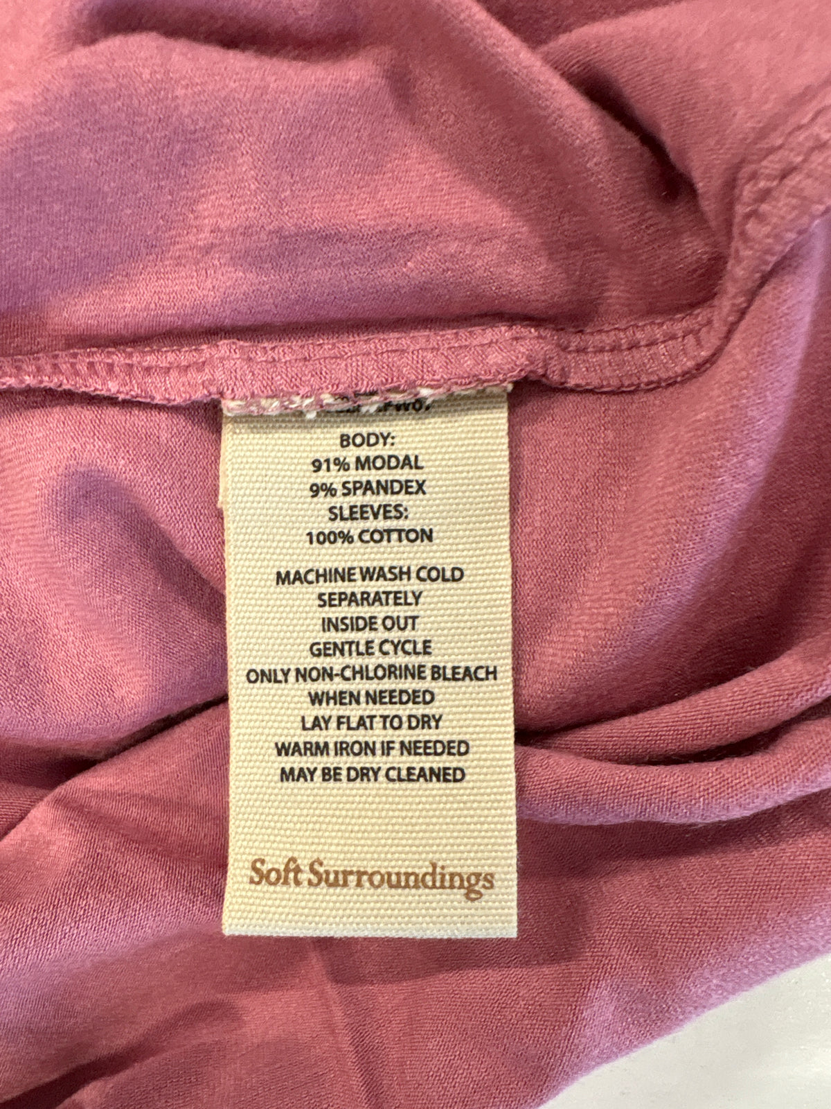 Soft Surroundings Size L Pink Top