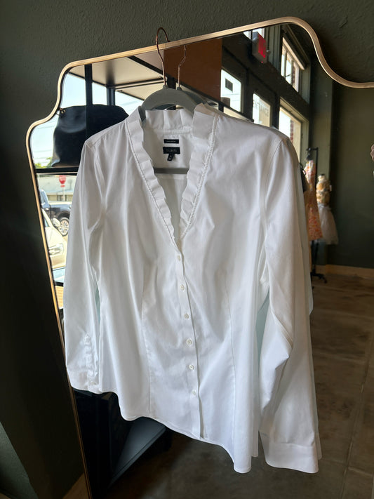 TALBOTS Size 10 White Top