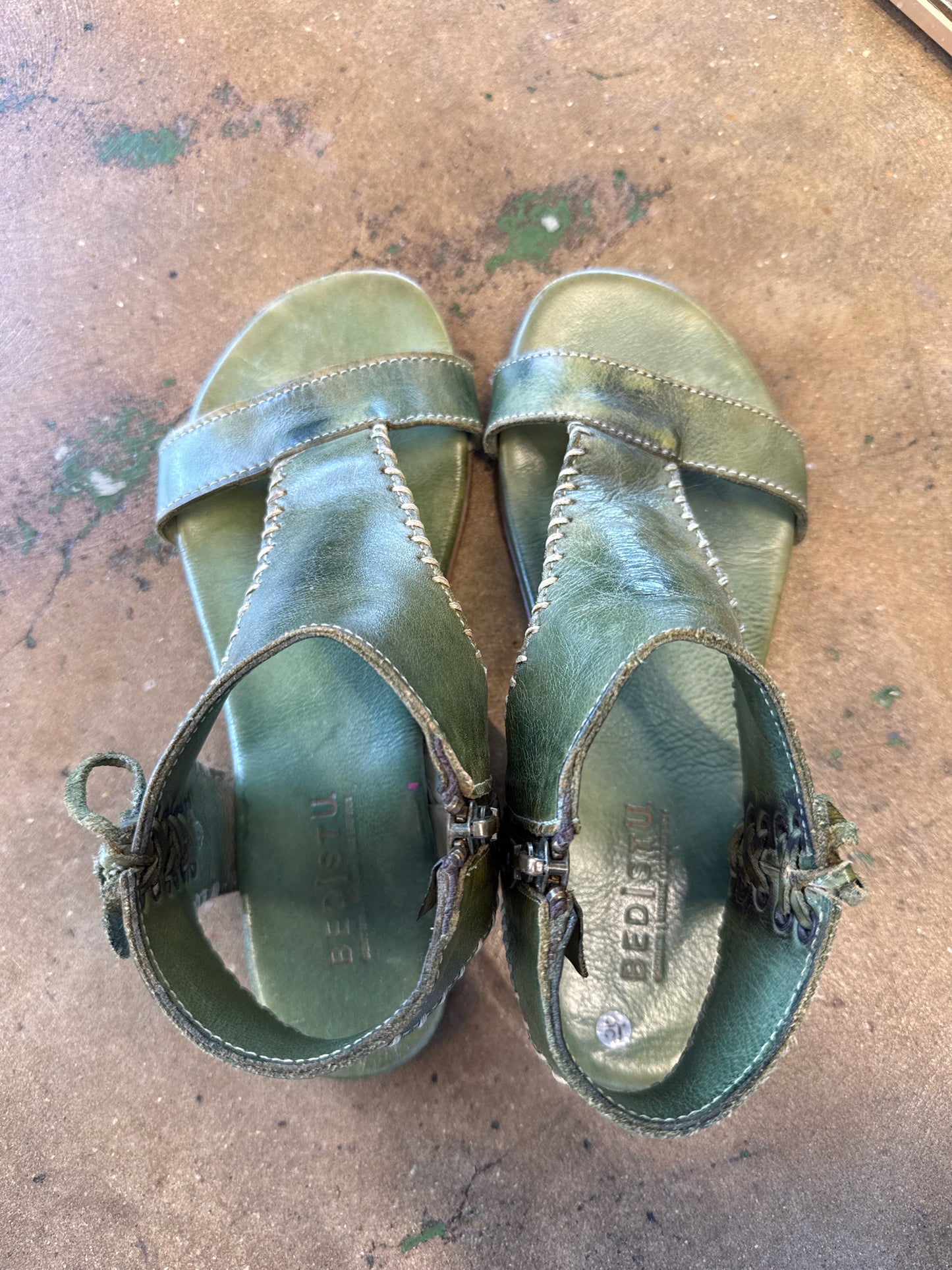 Bed Stu Green Sandals