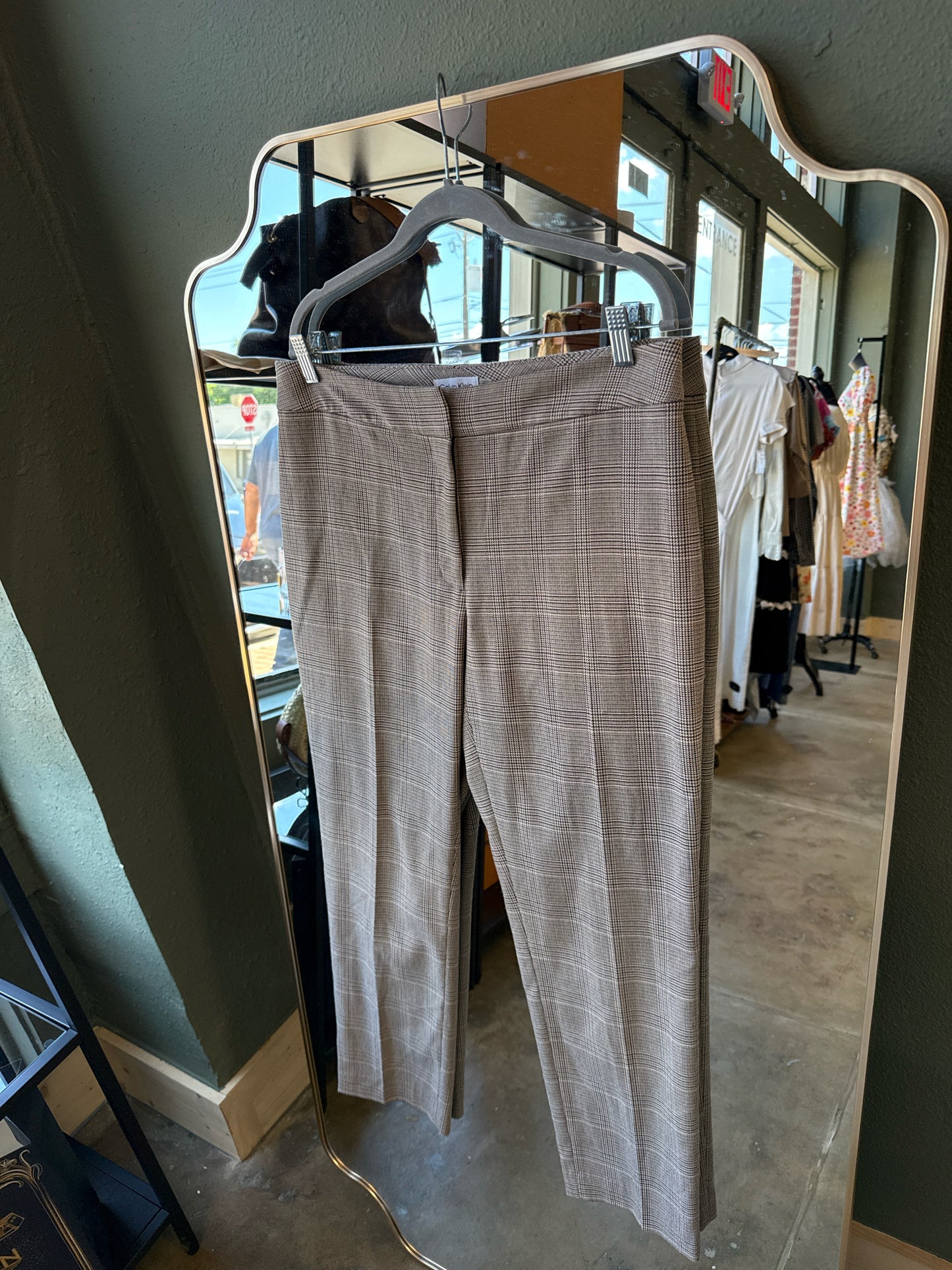 CALVIN KLEIN Size 10 multi Plaid Pants