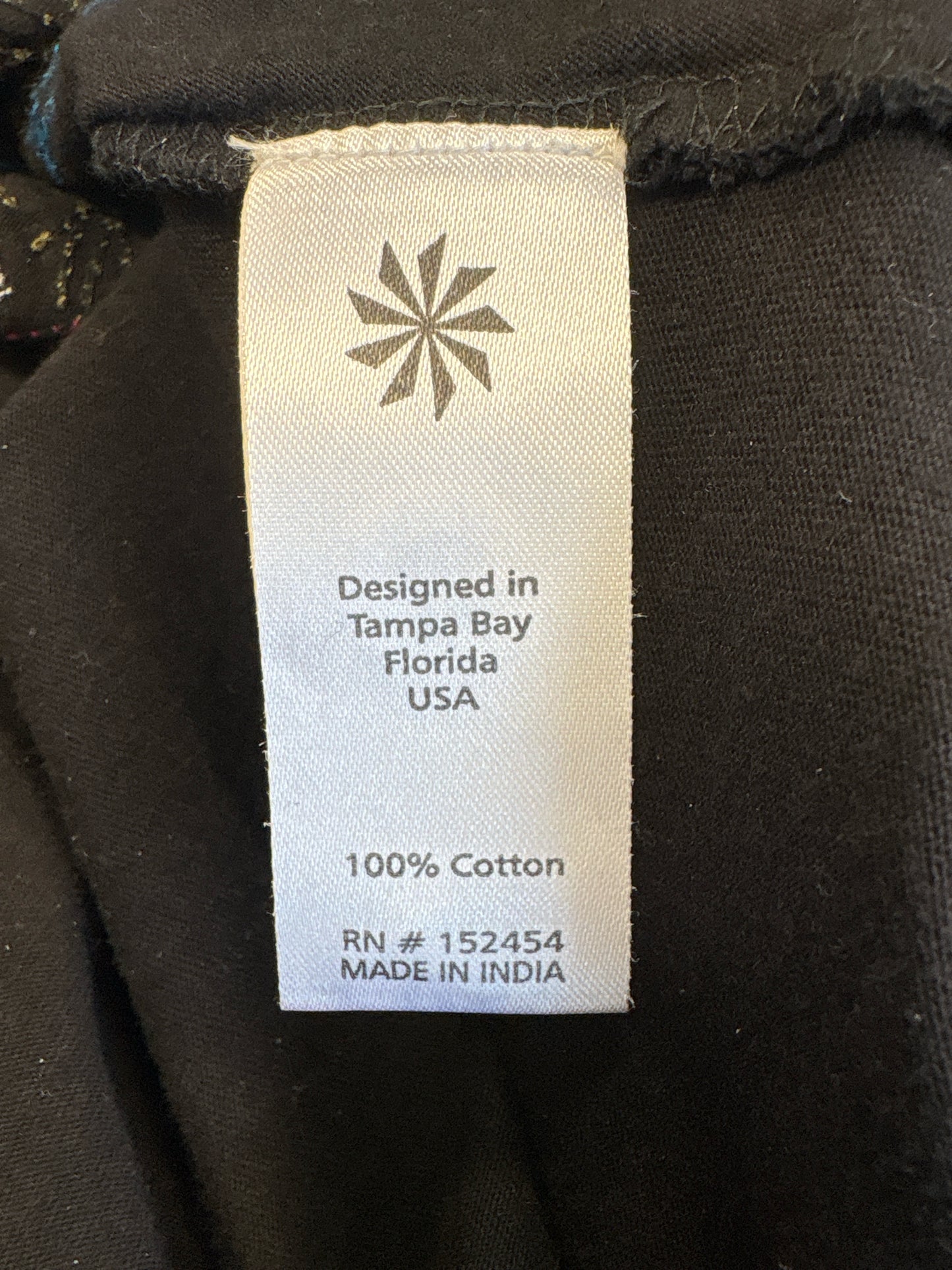 Caite Size S Black Print Top