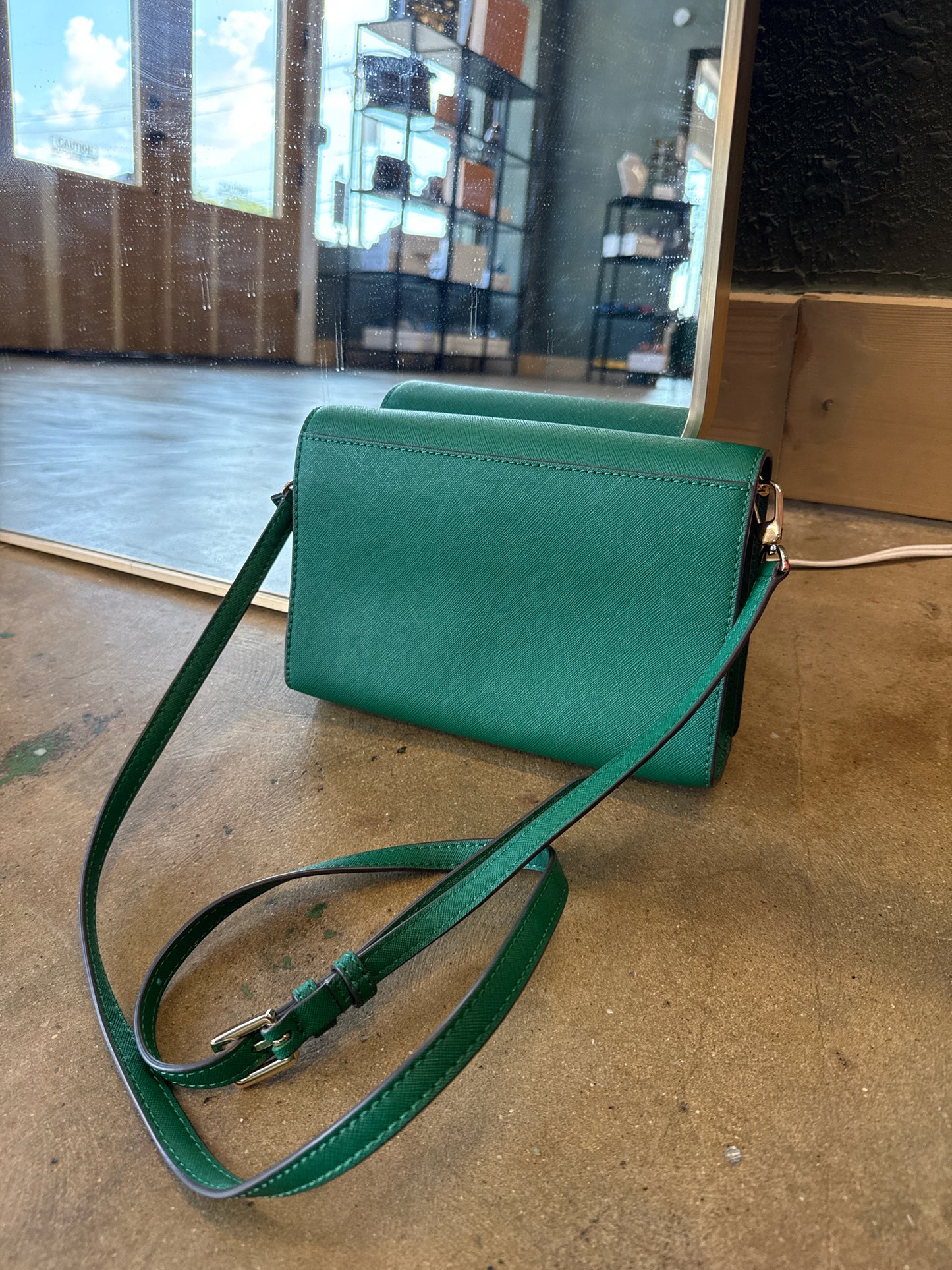 Tory Burch Green Purse