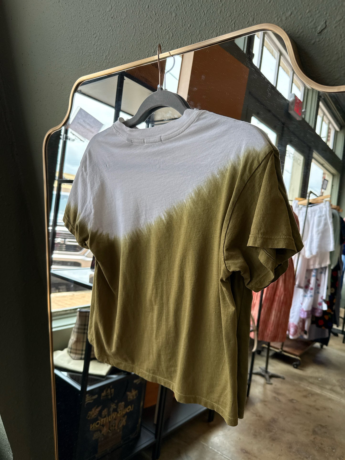 ATM Size XS Green/White Tee
