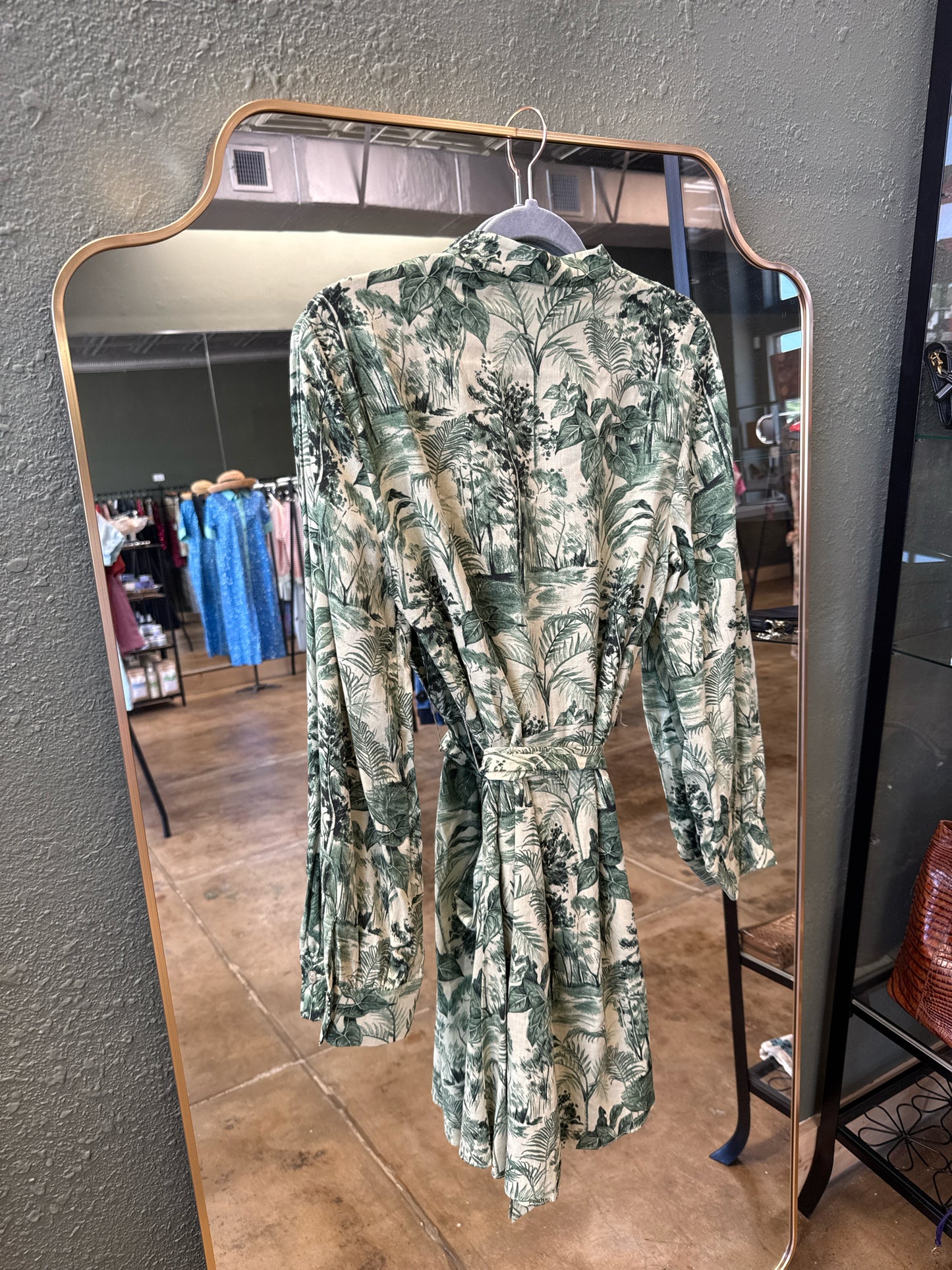 ZARA Size M Green Dress