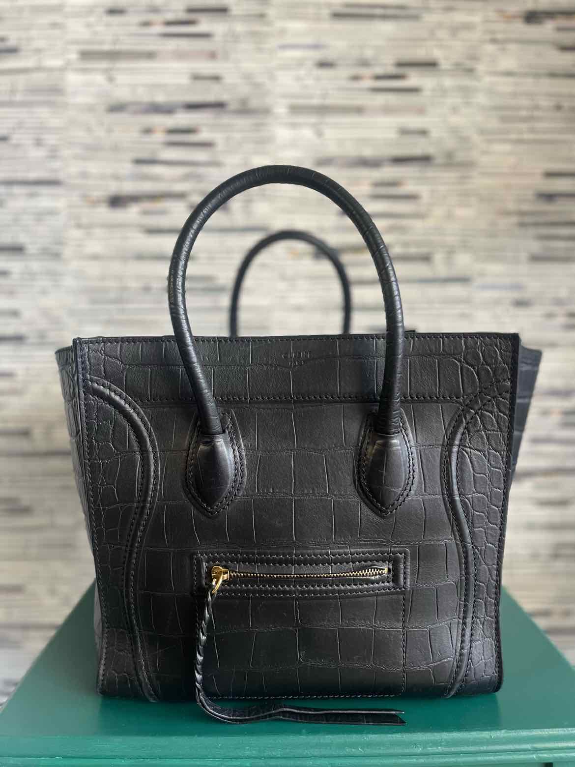 Celine Black Lugage Bag