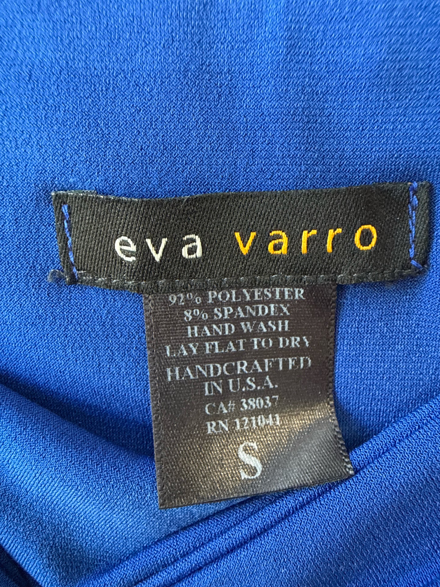 Eva Varro Size S Bright Blue strapless Romper