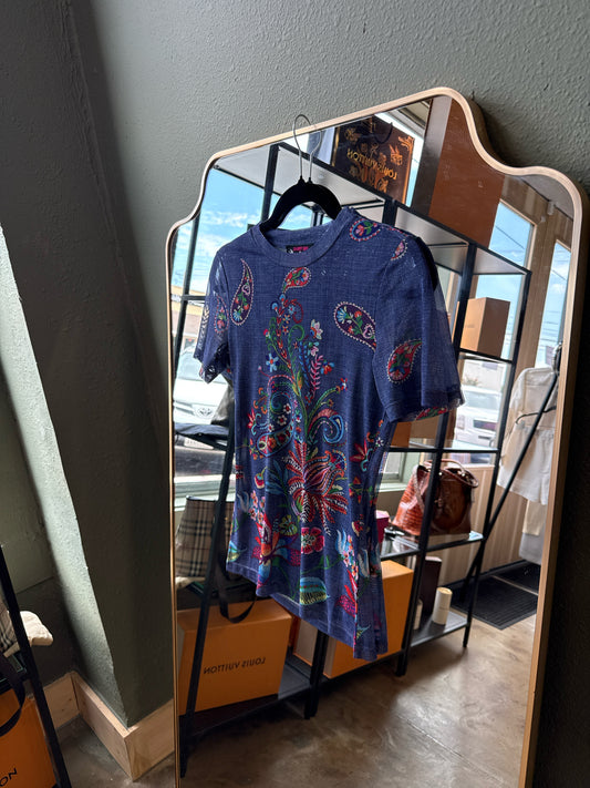 Johnny Was Size XS Blue Top