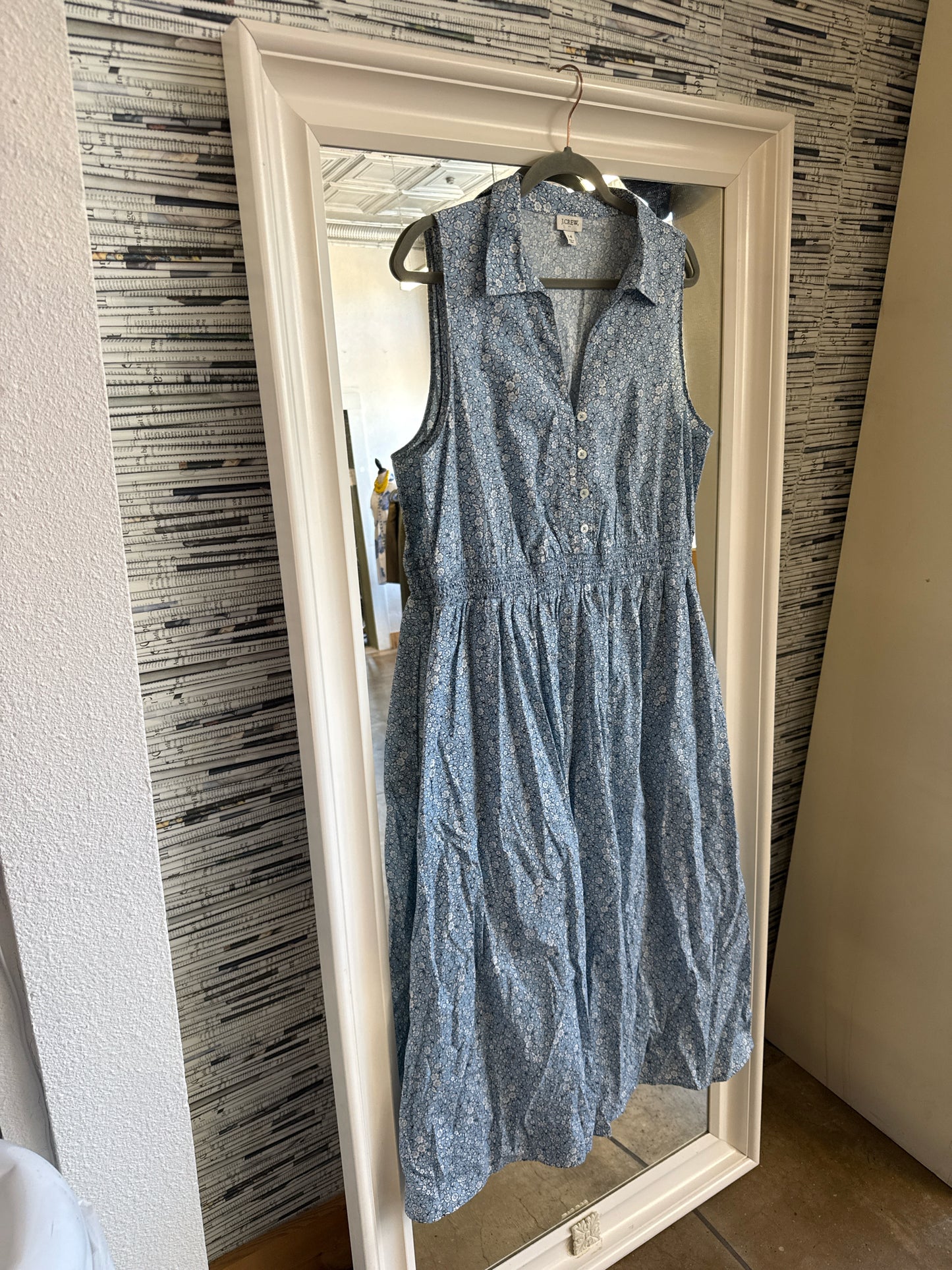 Jcrew Size 14 Blue Dress