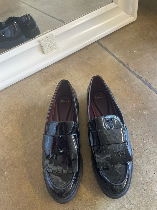Sarto Shoe Size 8.5 Black Loafers