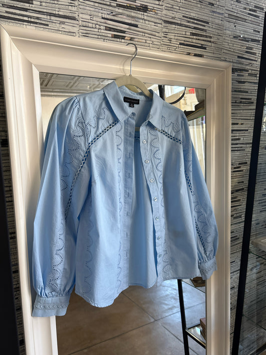 lauren hansen Size XS Light Blue button down Top