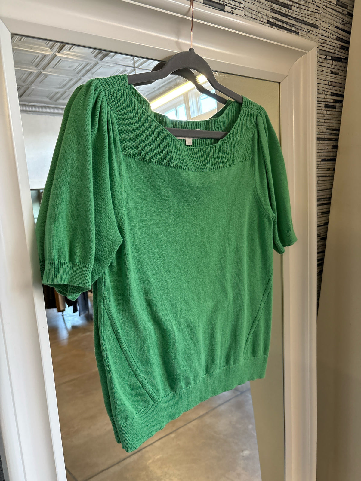 LOFT Size L Green Sweater