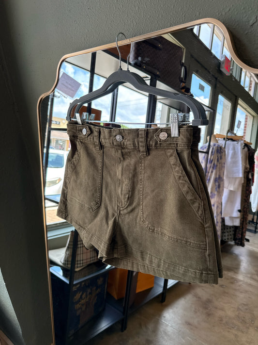 PAIGE Size 29 Army Green Shorts