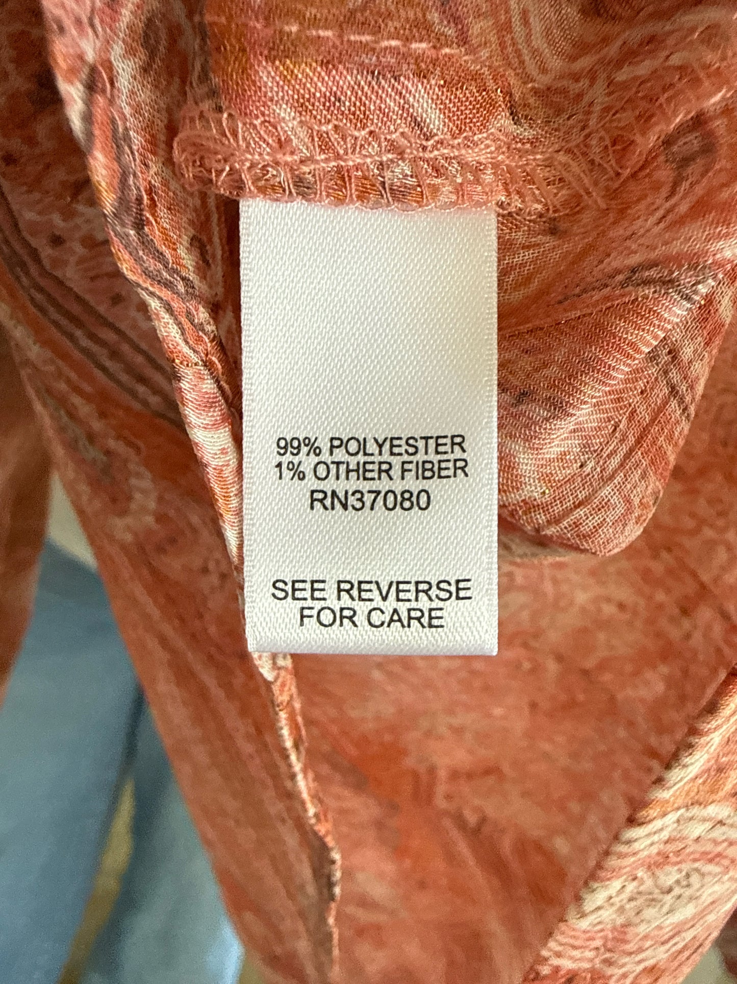 Versona Size XS Coral Top