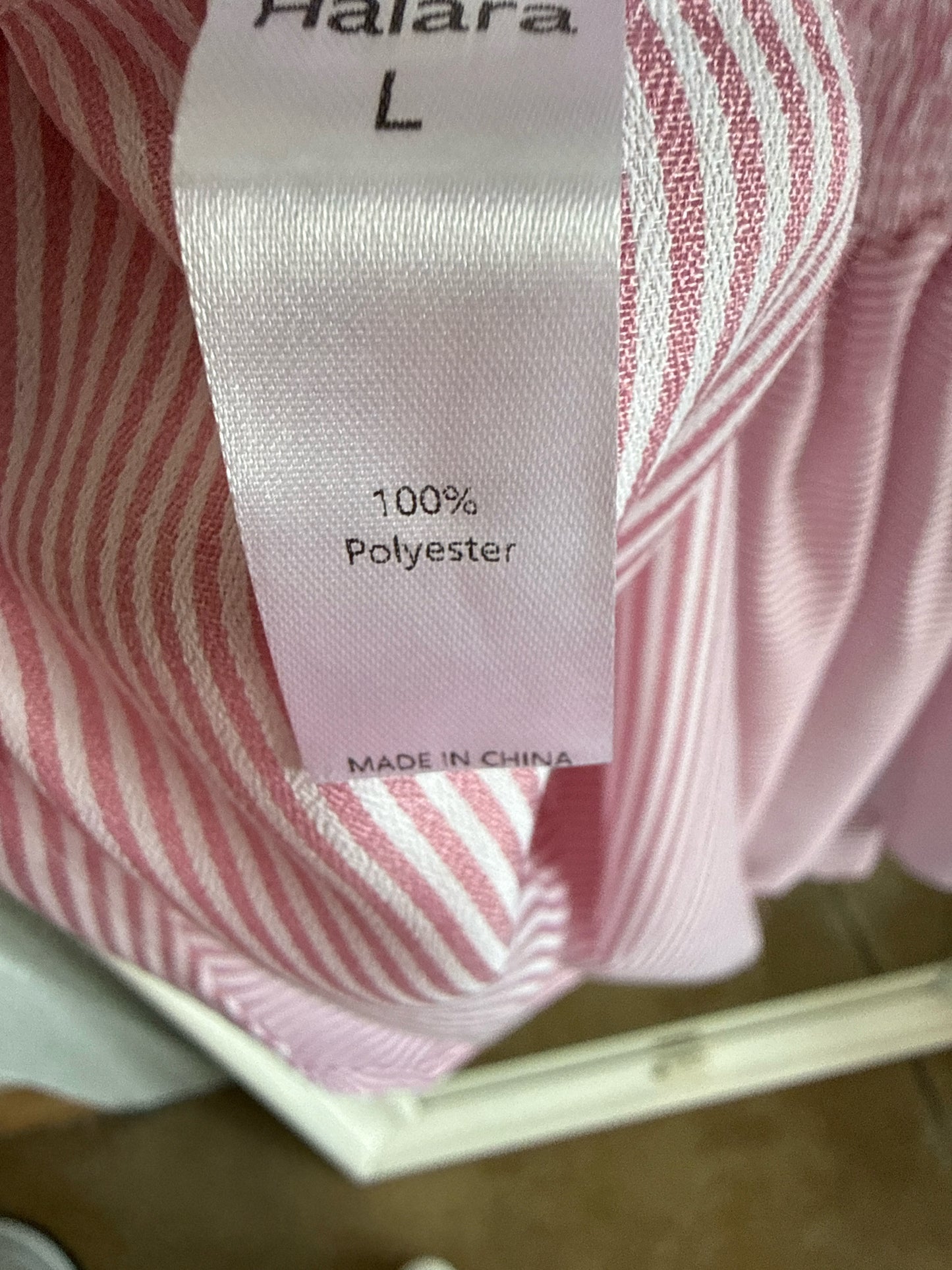 Halara Size L Pink Stripe Dress