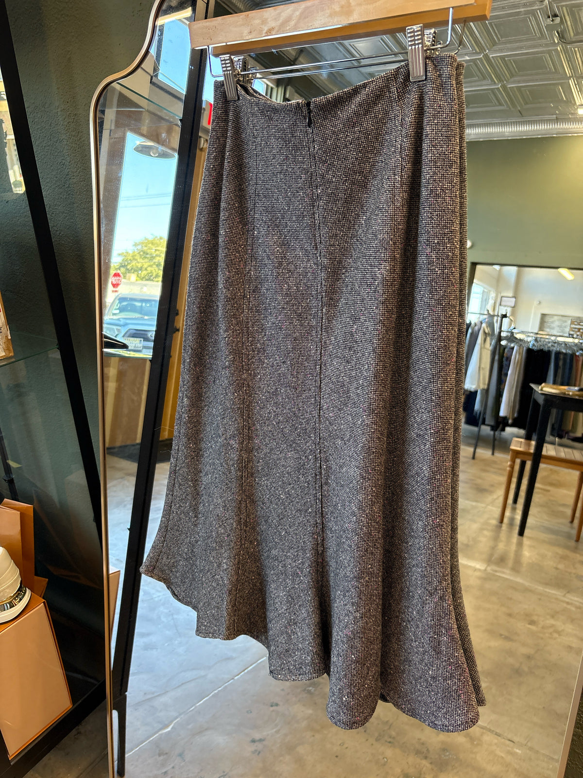 Harolds Size 2 Black Wool Skirt