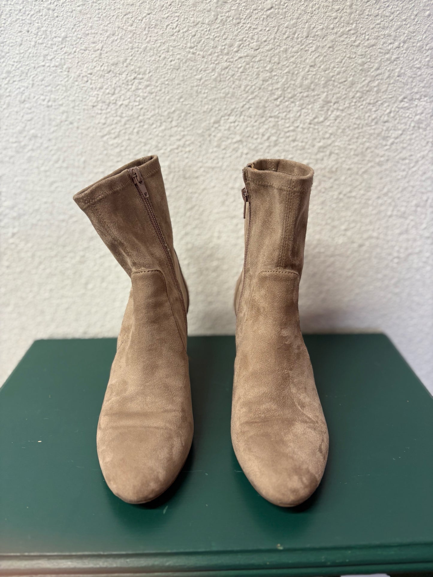 Vaneli Shoe Size 7 Taupe Faux Suede Boots