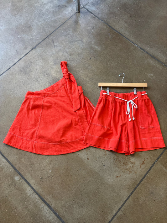 free-est Size XS Red Two PC Set