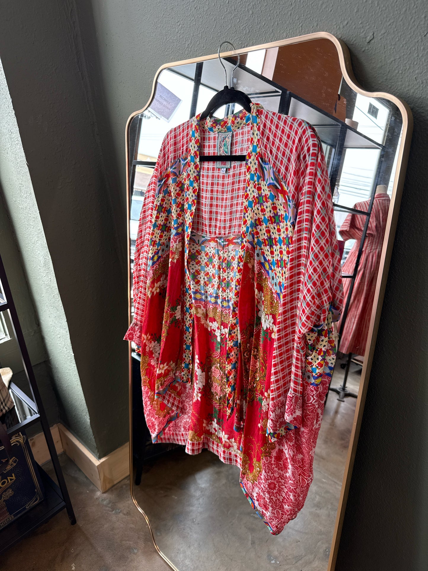 Johnny Was Size M Red/Multi Kimono/Shawl
