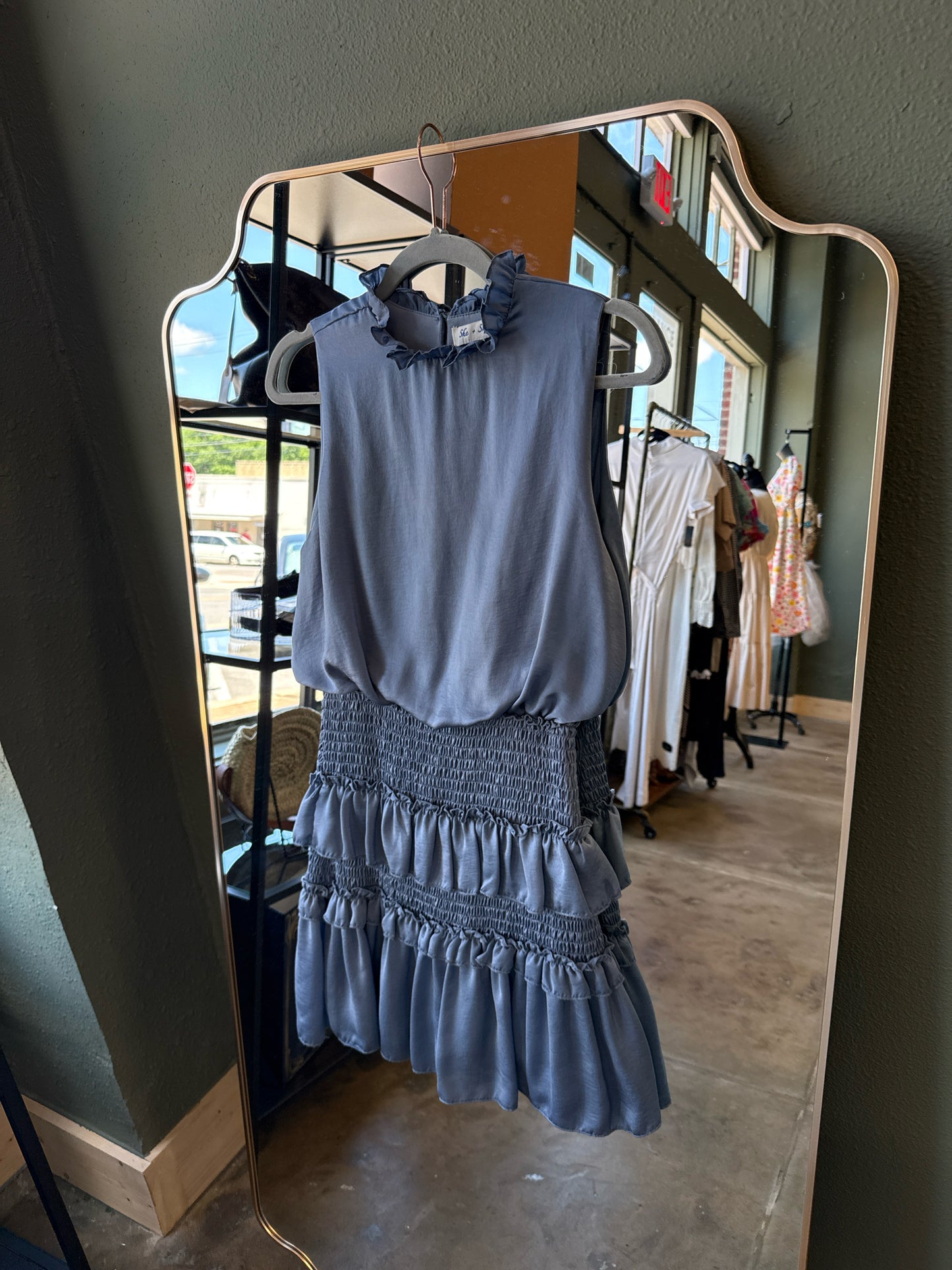 She + Sky Size S Pale Blue Sleeveless Dress