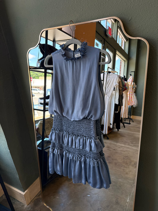 She + Sky Size S Pale Blue Sleeveless Dress