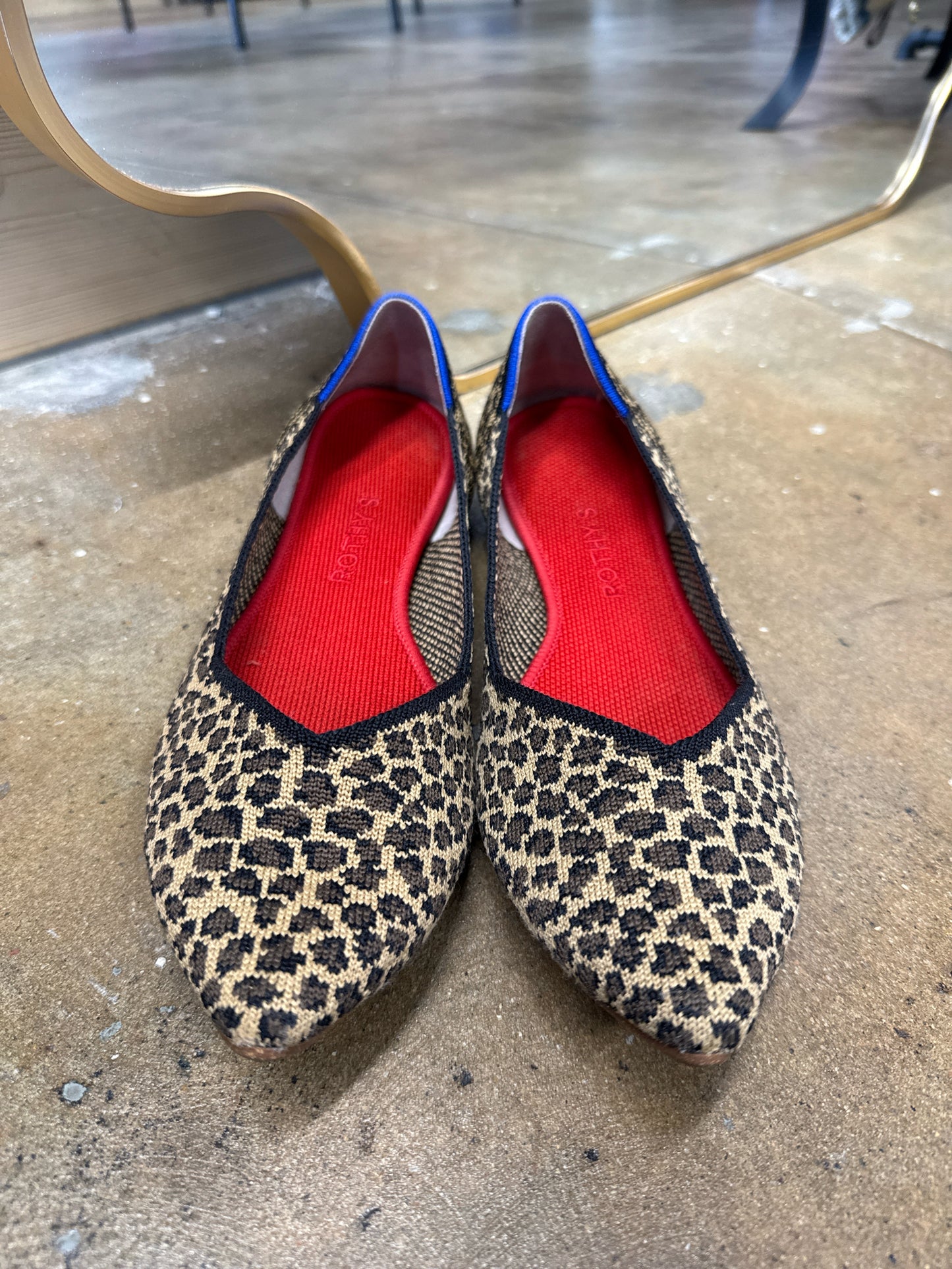 ROTHY'S Shoe Size 10 Leopard Flats