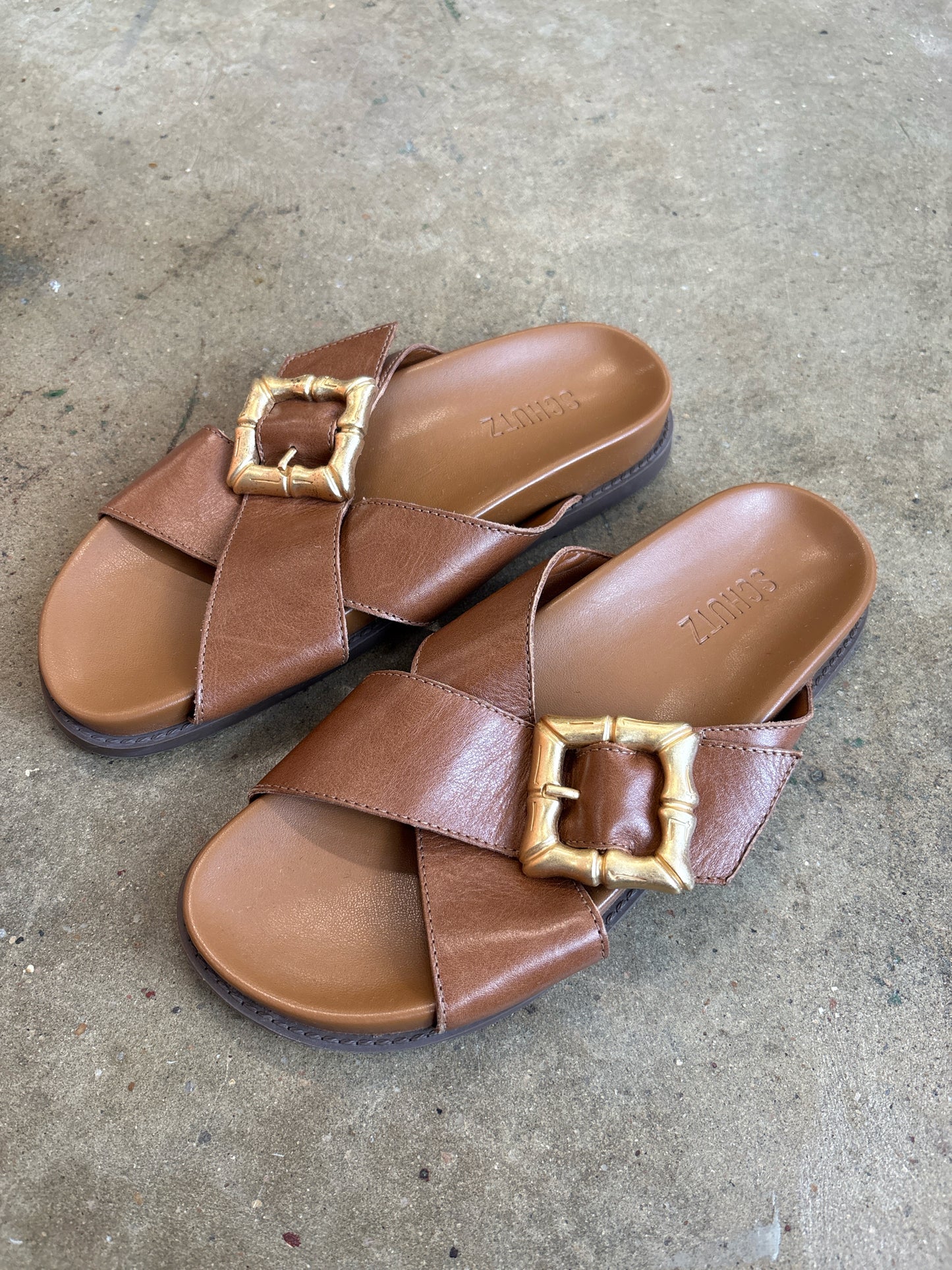 Schutz Shoe Size 26 Brown Sandals