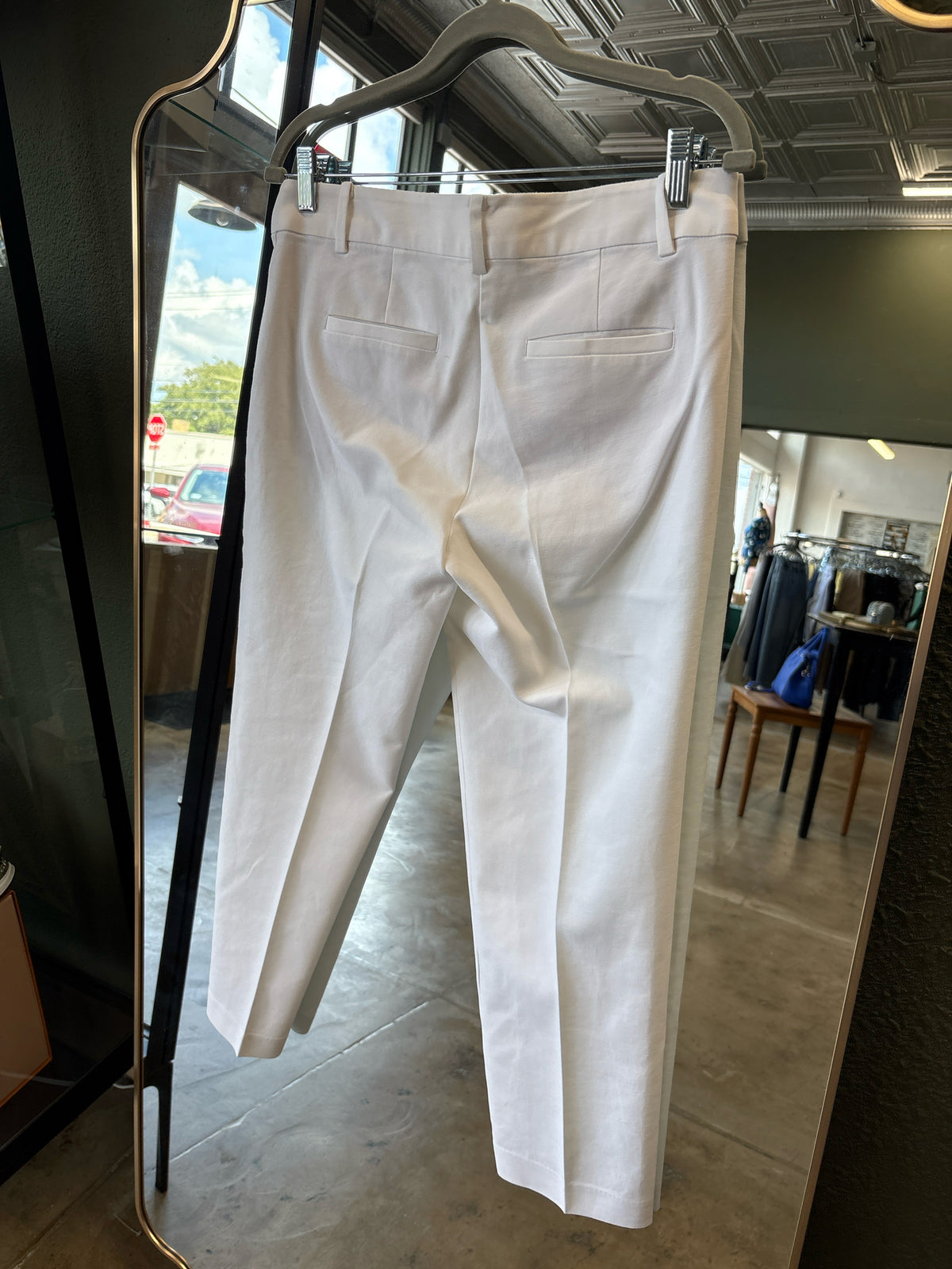 LOFT Size 6P White Slacks