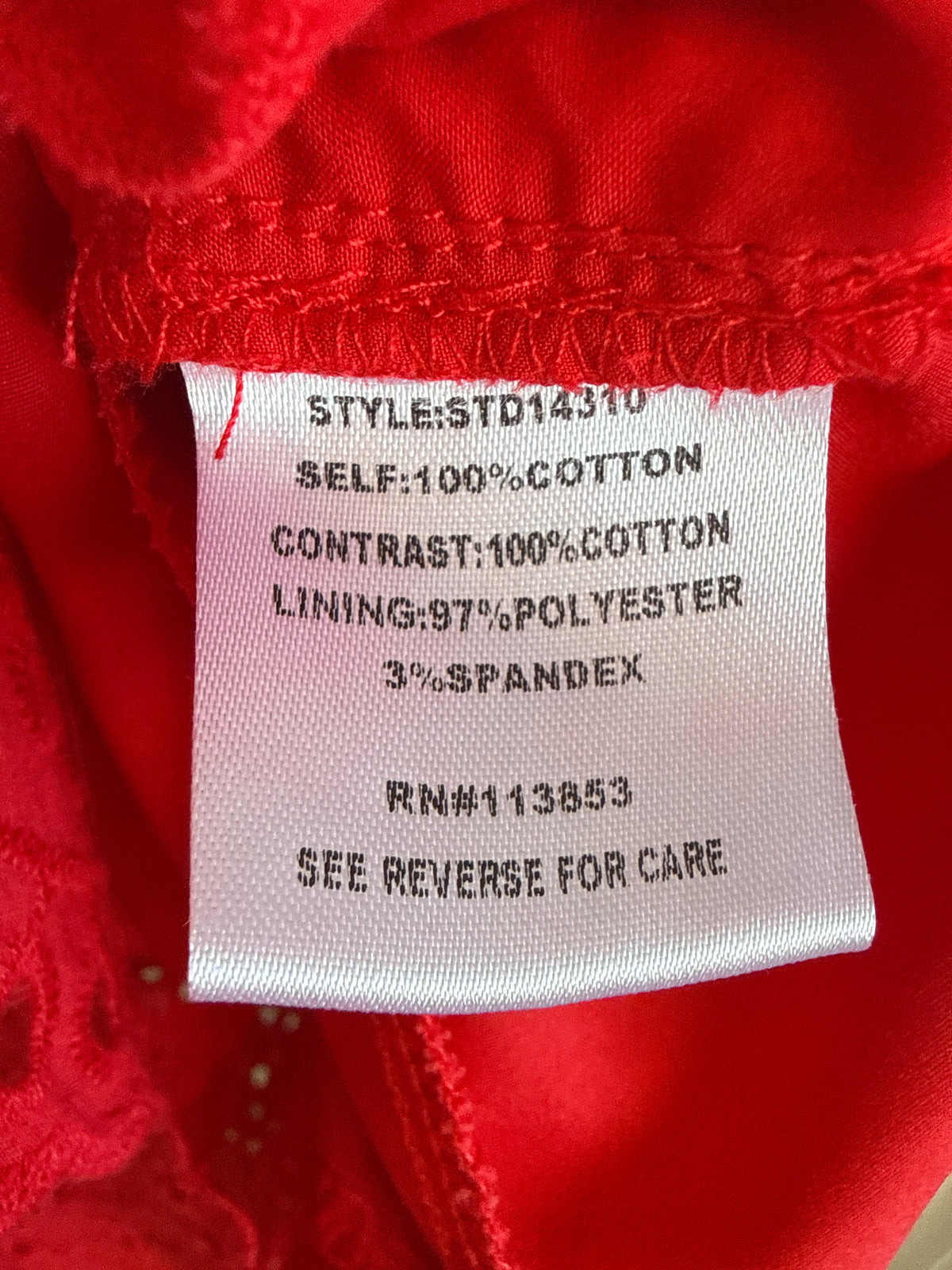 Sugarlips Size L Red Dress