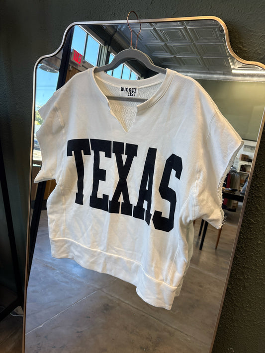bucketlist Size L White + Black Top