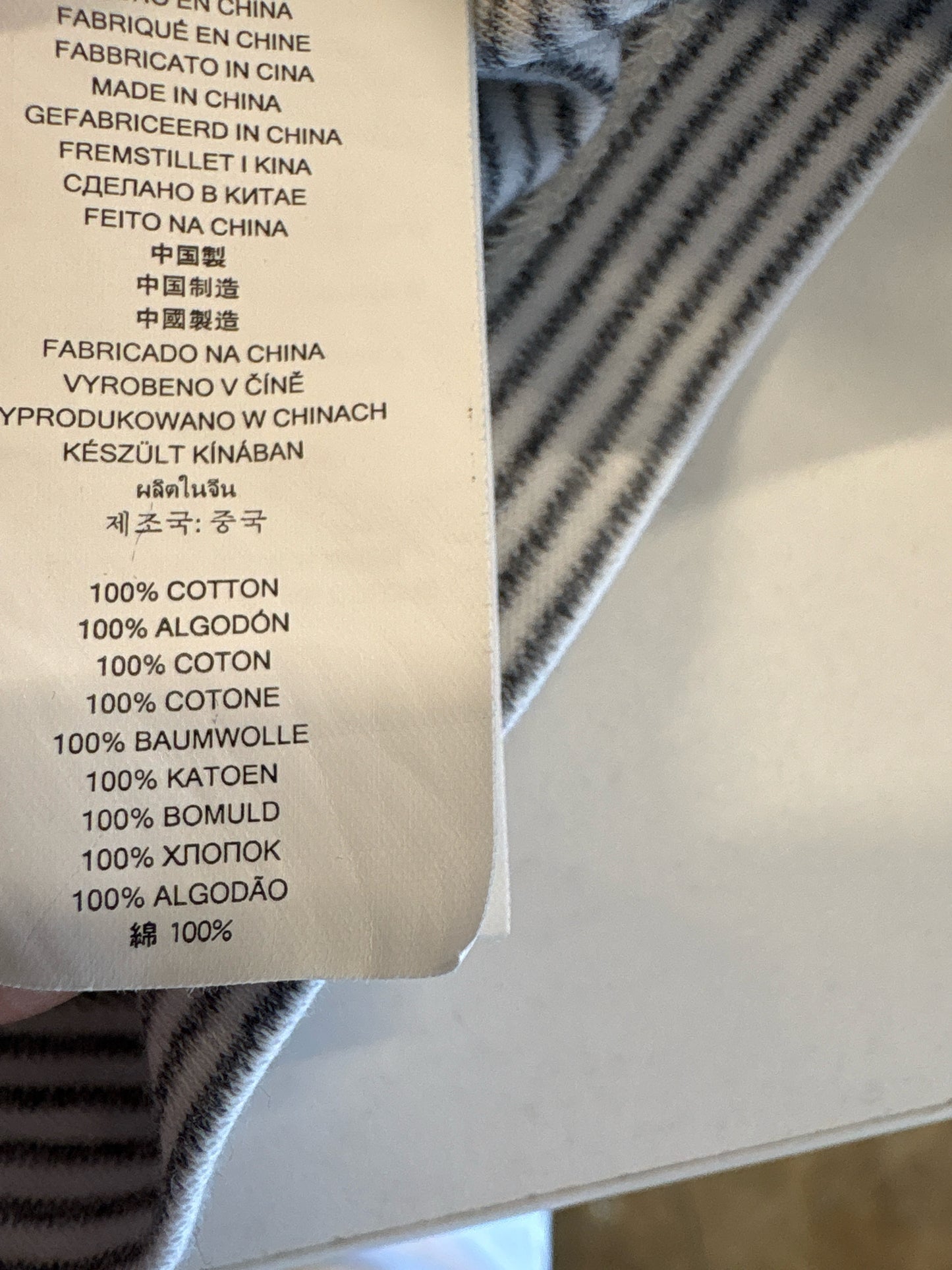 MICHAEL KORS Size L White + Gray Top